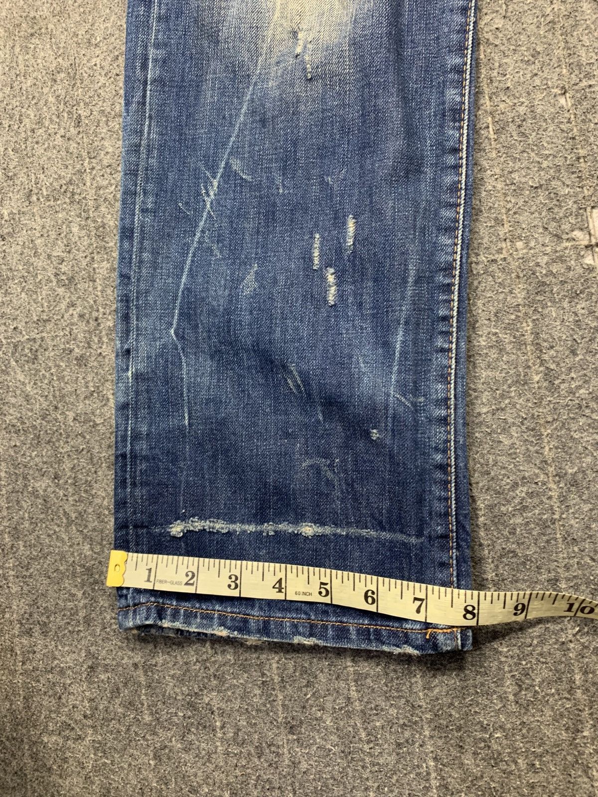 Replay Replay Maestro Indigo Beauty Faded Straight Cut Buttonfly Size US 34 / EU 50 - 16 Thumbnail