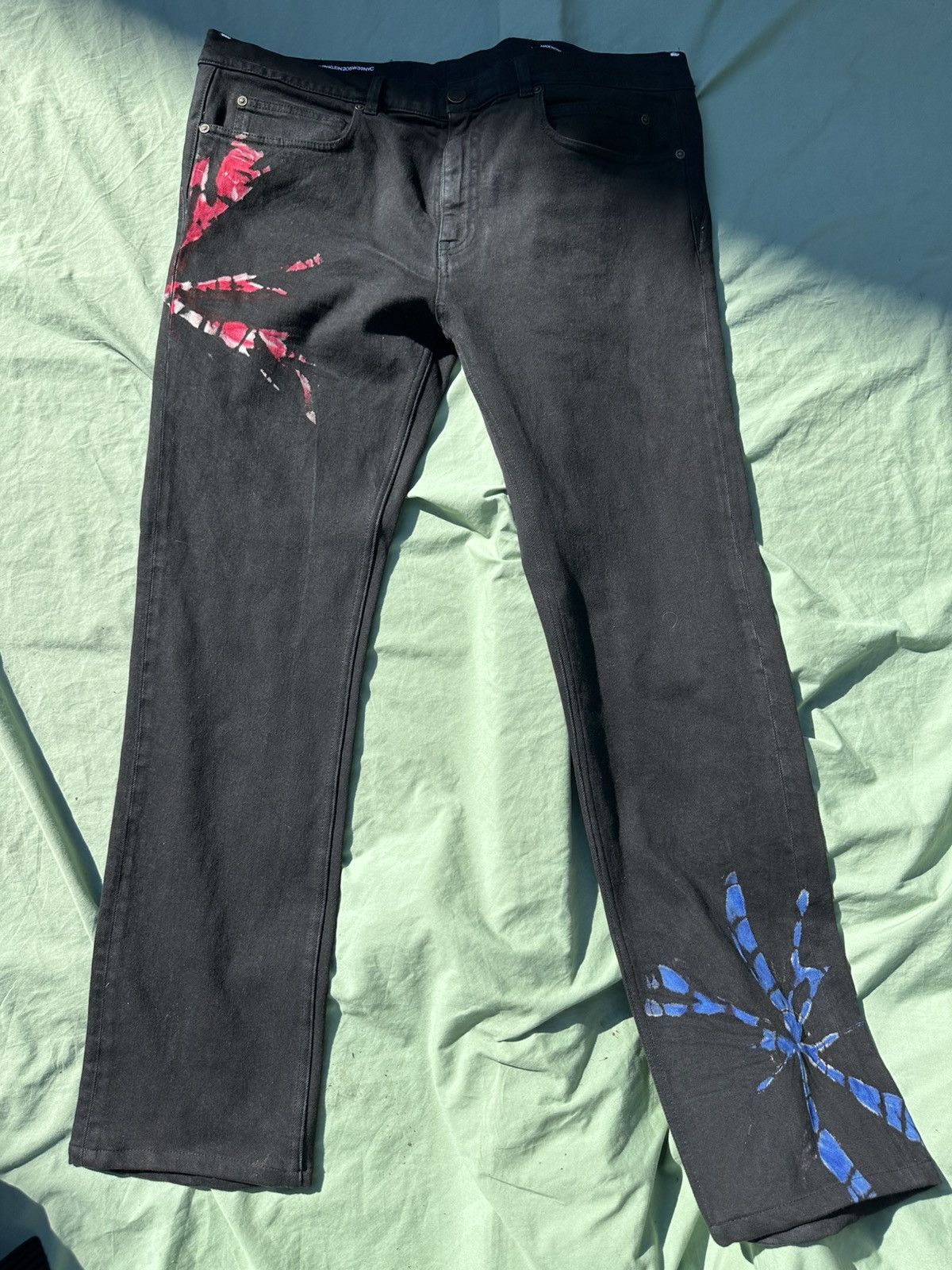 Calvin Klein 205w39Nyc tie dye jeans sz 38