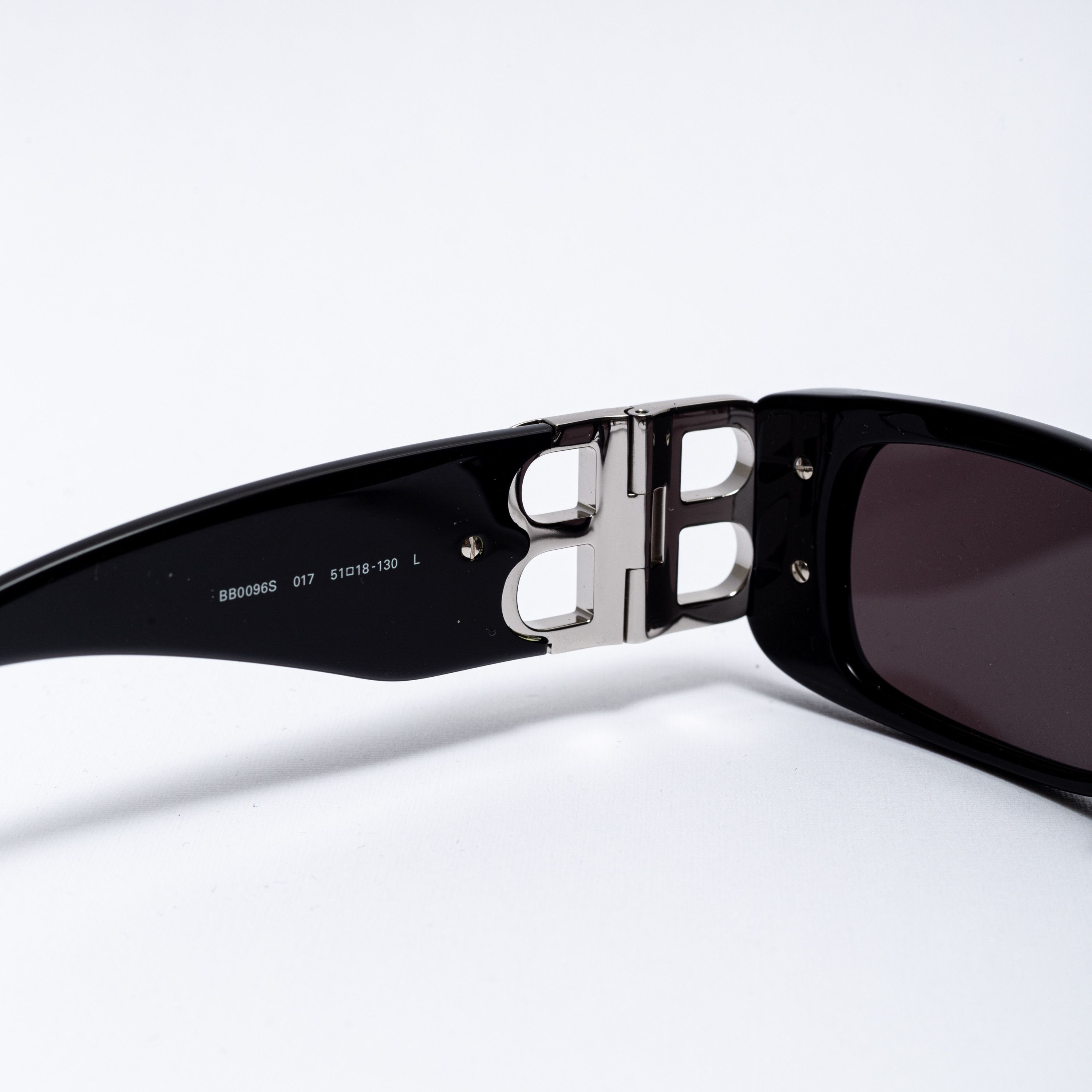Balenciaga BALENCIAGA BB0096S 017 Sunglasses BLACK/SILVER Size ONE SIZE - 7 Thumbnail