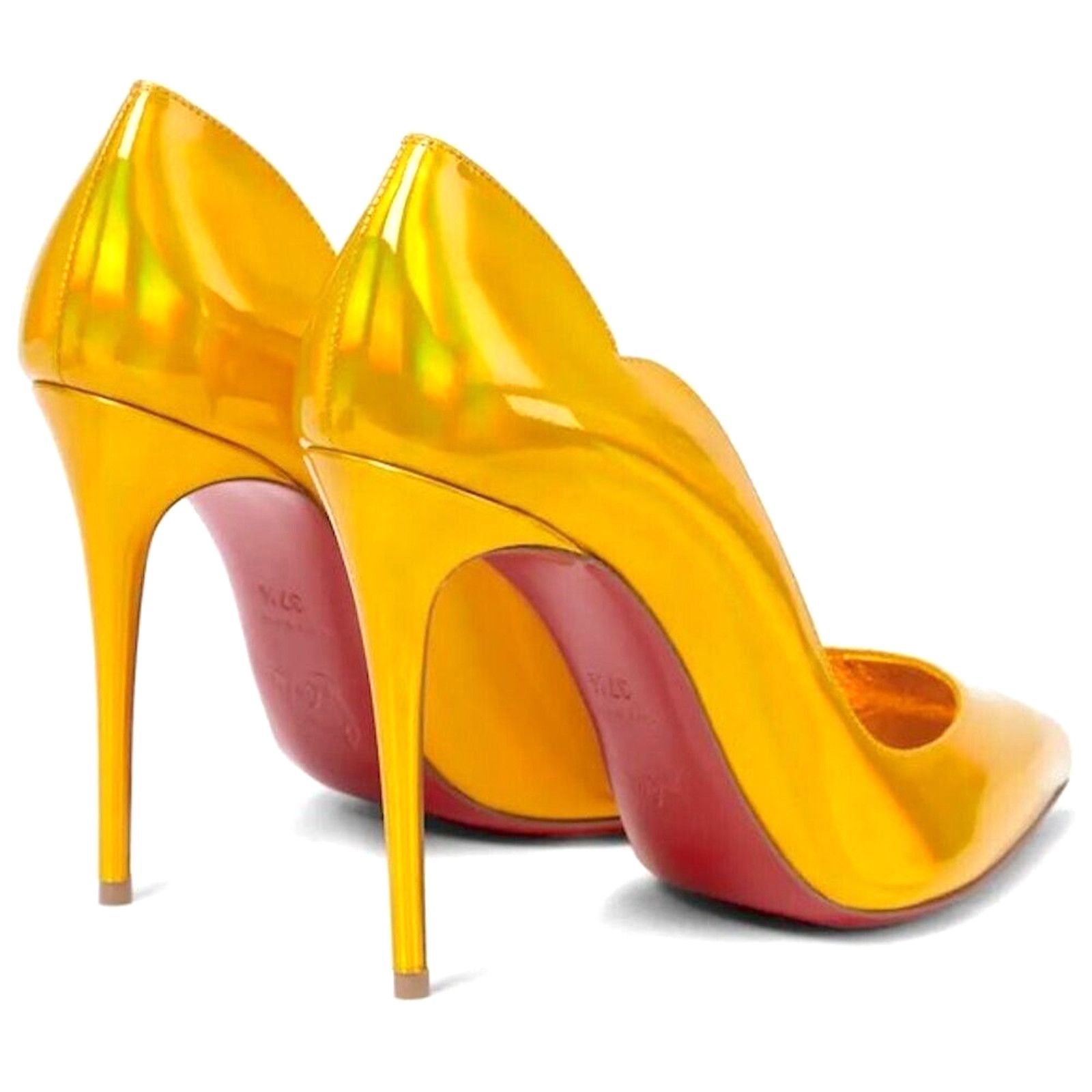 Christian Louboutin Christian Louboutin Hot Chick 100 Patent Yellow Pumps 36 Size US 6 / IT 36 - 7 Thumbnail