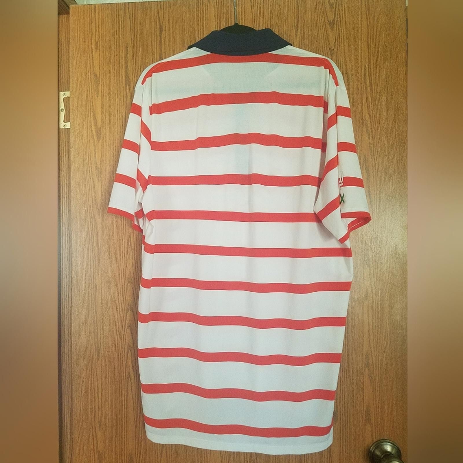 Polo Ralph Lauren RLX Ralph Lauren Striped Orang and White Shirt Size Large Size US L / EU 52-54 / 3 - 2 Thumbnail