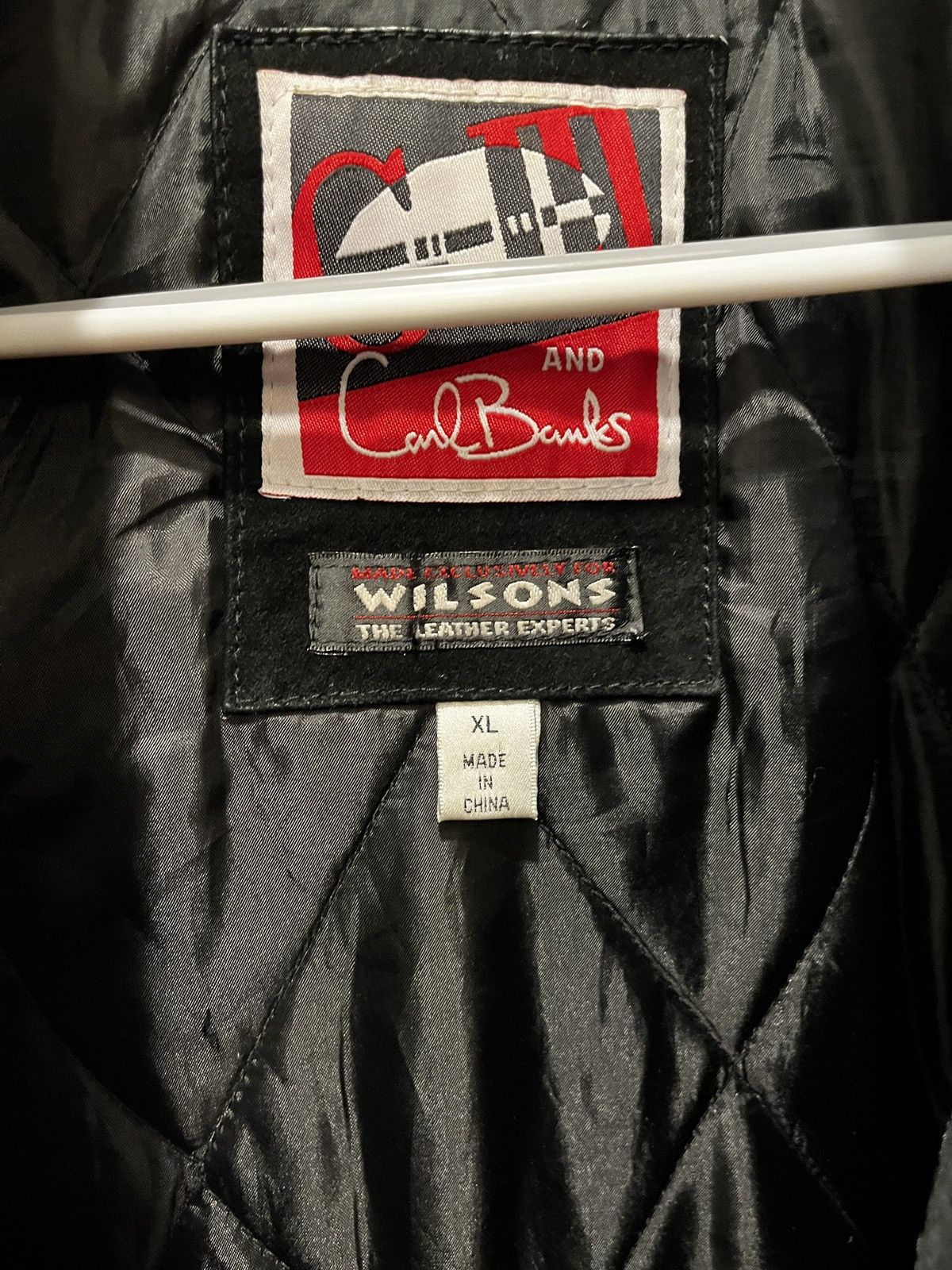 NFL Vintage Wilsons Leather x Carl Banks Atlanta Falcons Jacket Size US XL / EU 56 / 4 - 17 Thumbnail