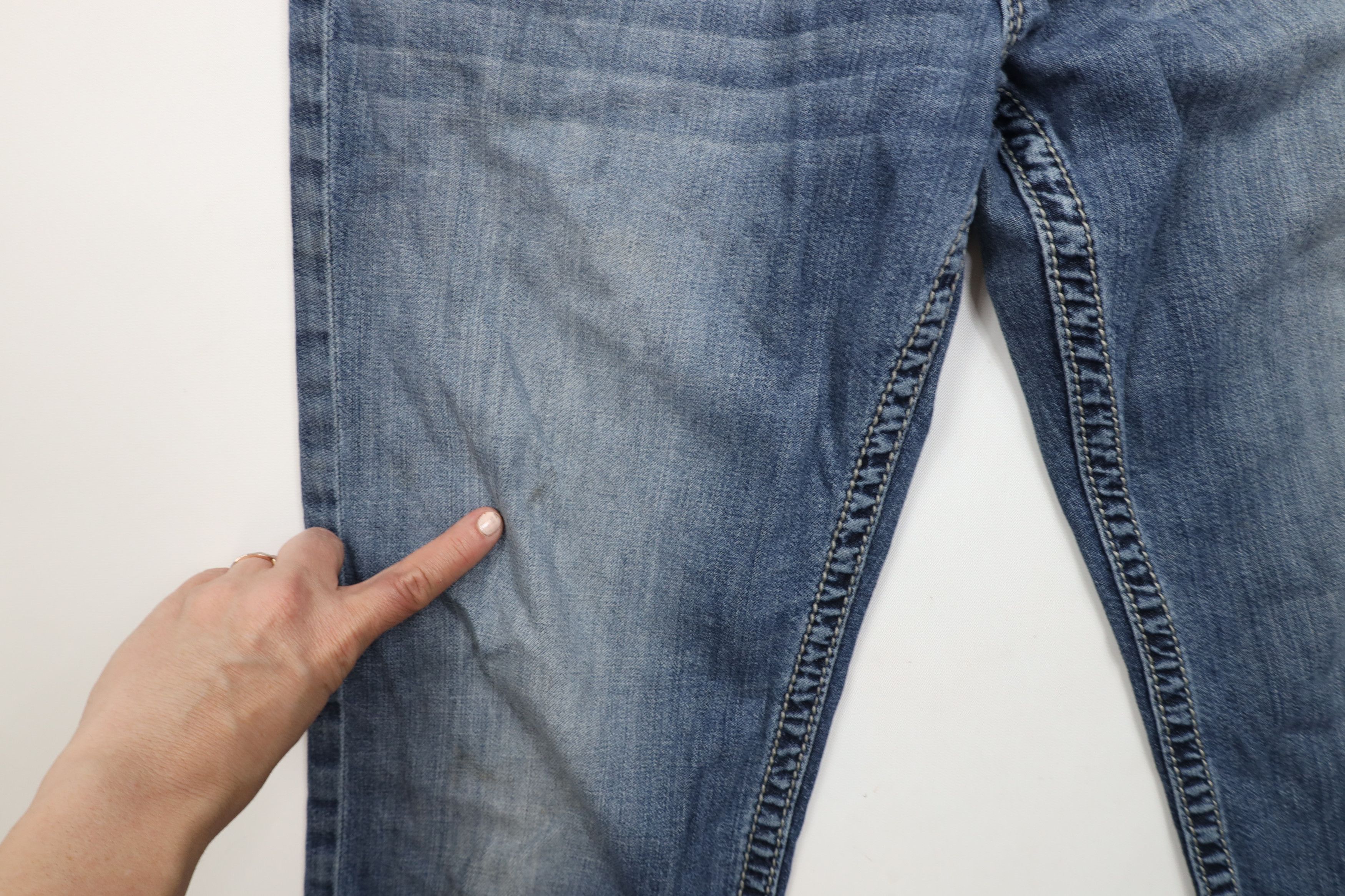 Vintage Buckle BKE Thick Stitch Stretch Jake Bootleg Denim Jeans Size US 33 - 7 Thumbnail