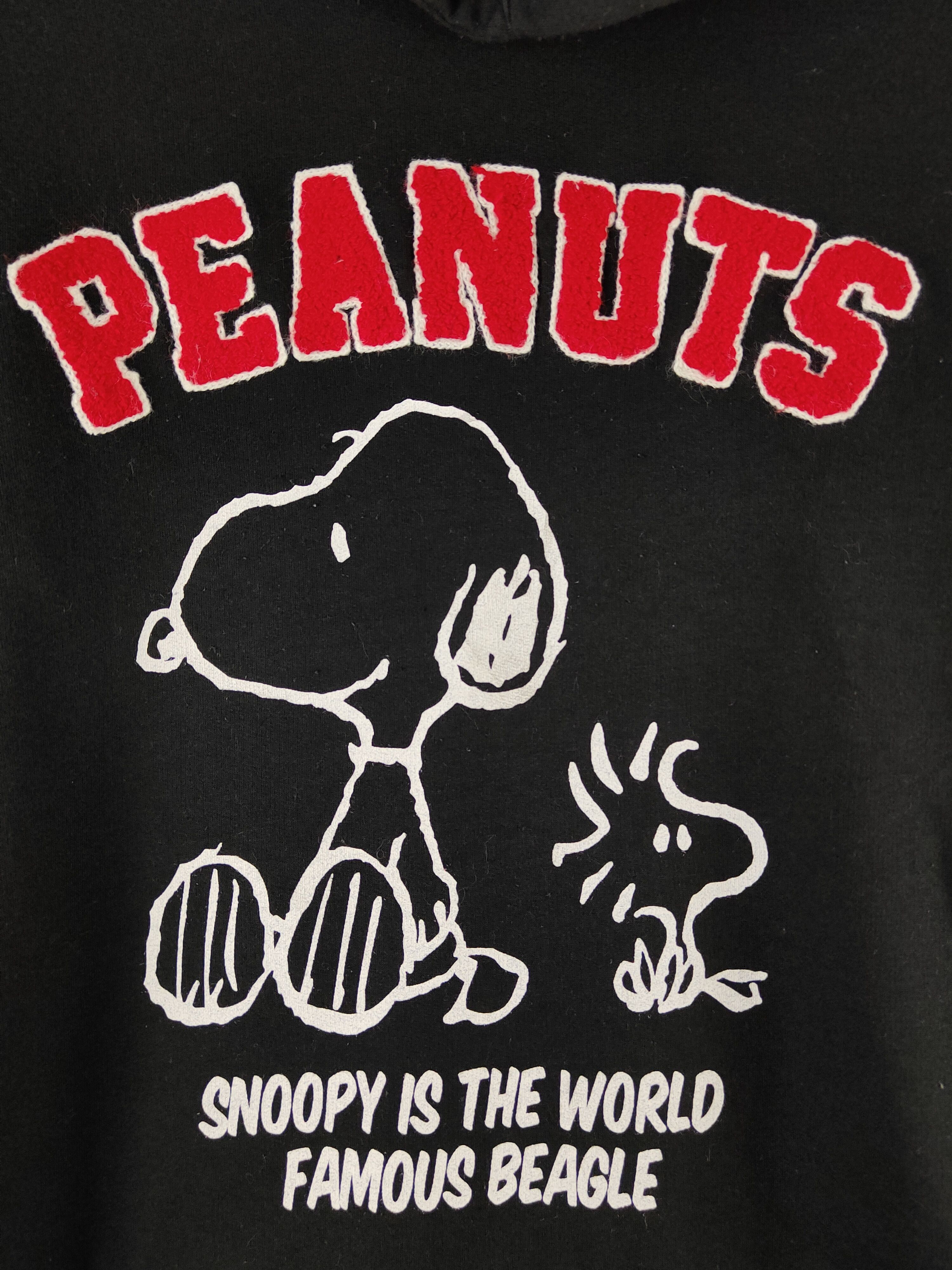 Japanese Brand DL Peanuts Black Snoopy Hoodie Sweatshirts #2514 Size US M / EU 48-50 / 2 - 3 Thumbnail