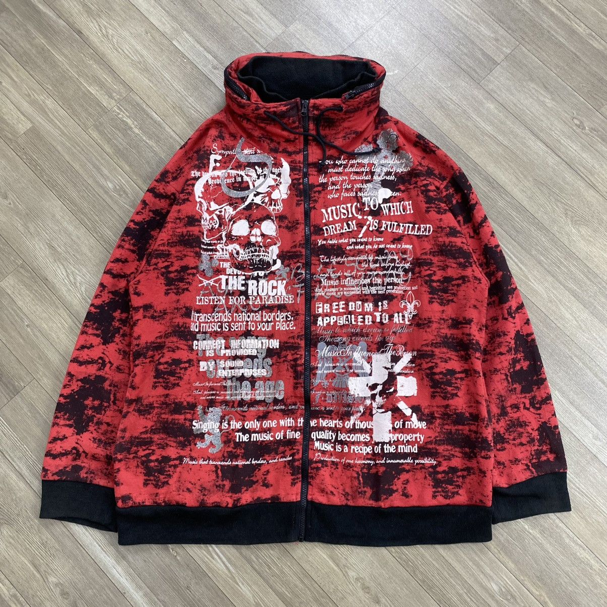 14th Addiction 2000s TimeStep Poem Skulls Mad Punk Lgb Style Fur Hoodie Size US XXL / EU 58 / 5 - 2 Thumbnail