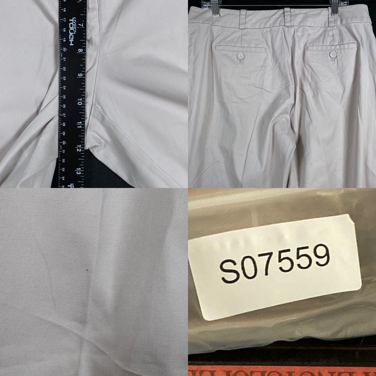 Talbots Talbots Womens Pants Tan Mid Rise Signature Ankle Cropped Stretch 10 Slit? No Size 32" / US 10 / IT 46 - 8 Thumbnail