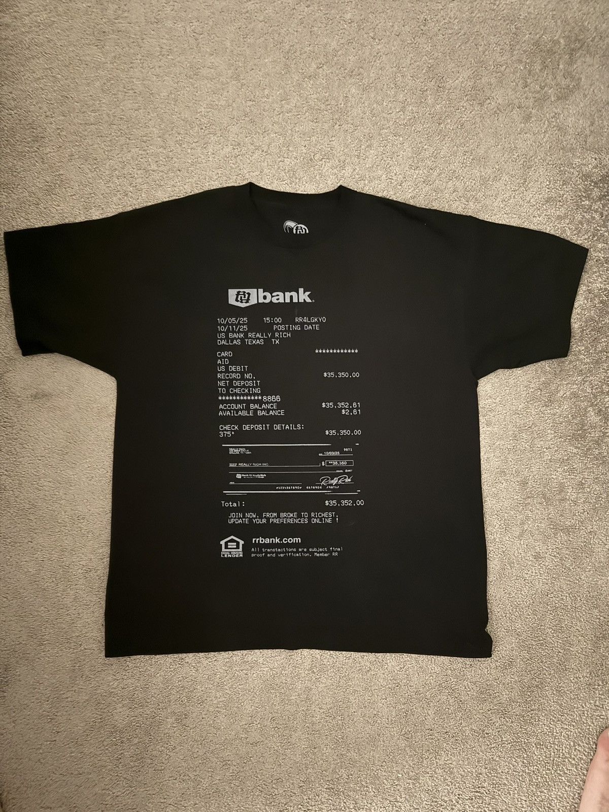 Really Rich Bankslip tee by kankan