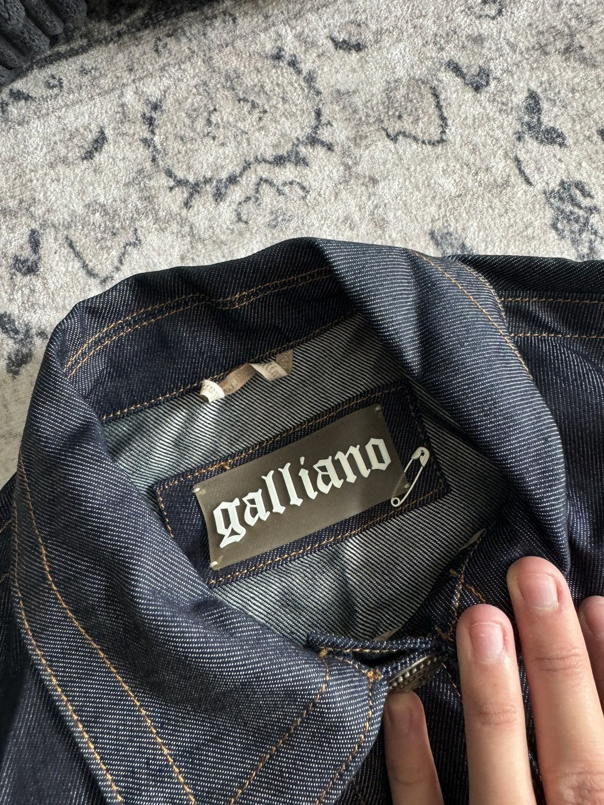 Japanese Brand × John Galliano × Vintage Jeans jacket Galliano retro archive y2k 90s avantgarde 2000s Size M / US 6-8 / IT 42-44 - 4 Thumbnail