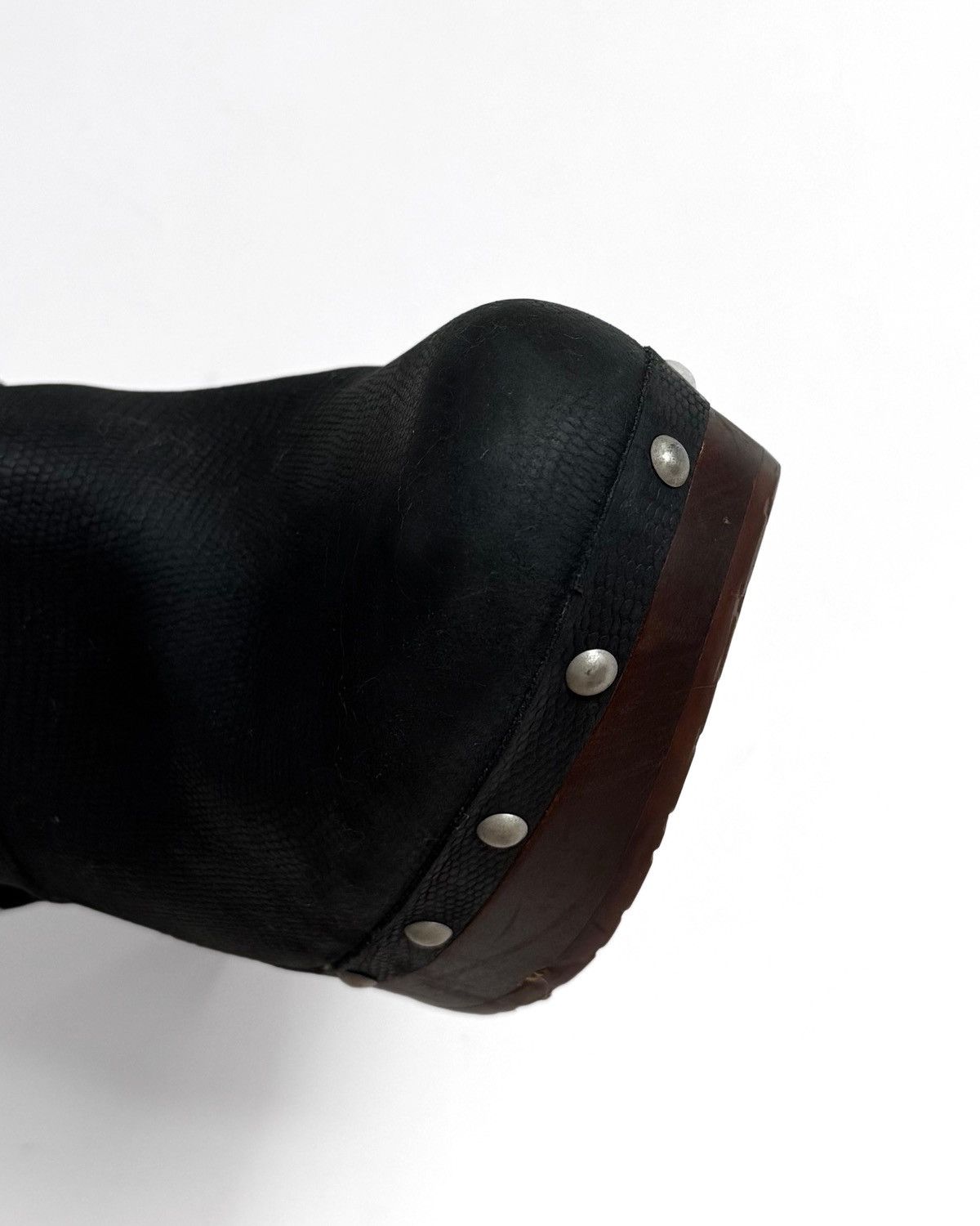 Ugg UGG Leather Designer Ganni Style Biker Heeled Boots Size US 9 / IT 39 - 7 Thumbnail