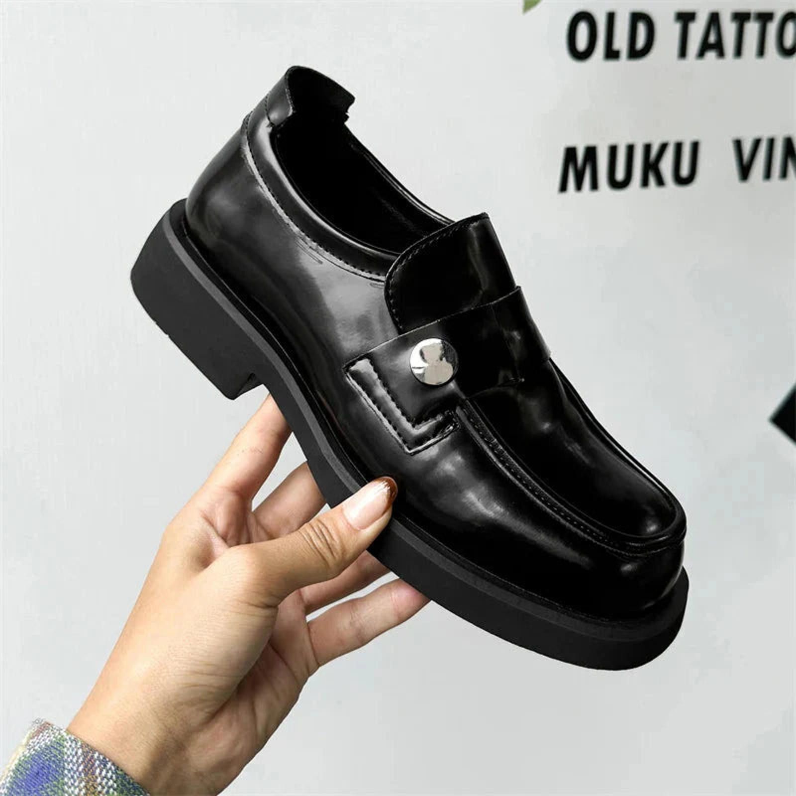 Leather Patent Box Toe Loafers Size US 11 / EU 44 - 11 Thumbnail