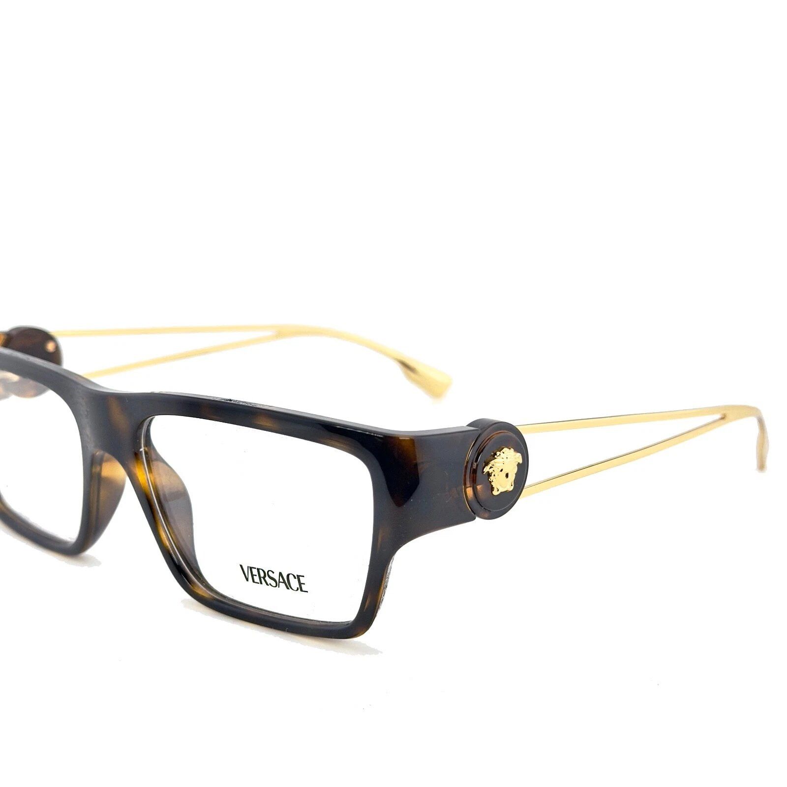 Versace VERSACE VE3359 3359 SAFETY PIN Medusa Brown Gold Optical Size ONE SIZE - 8 Thumbnail