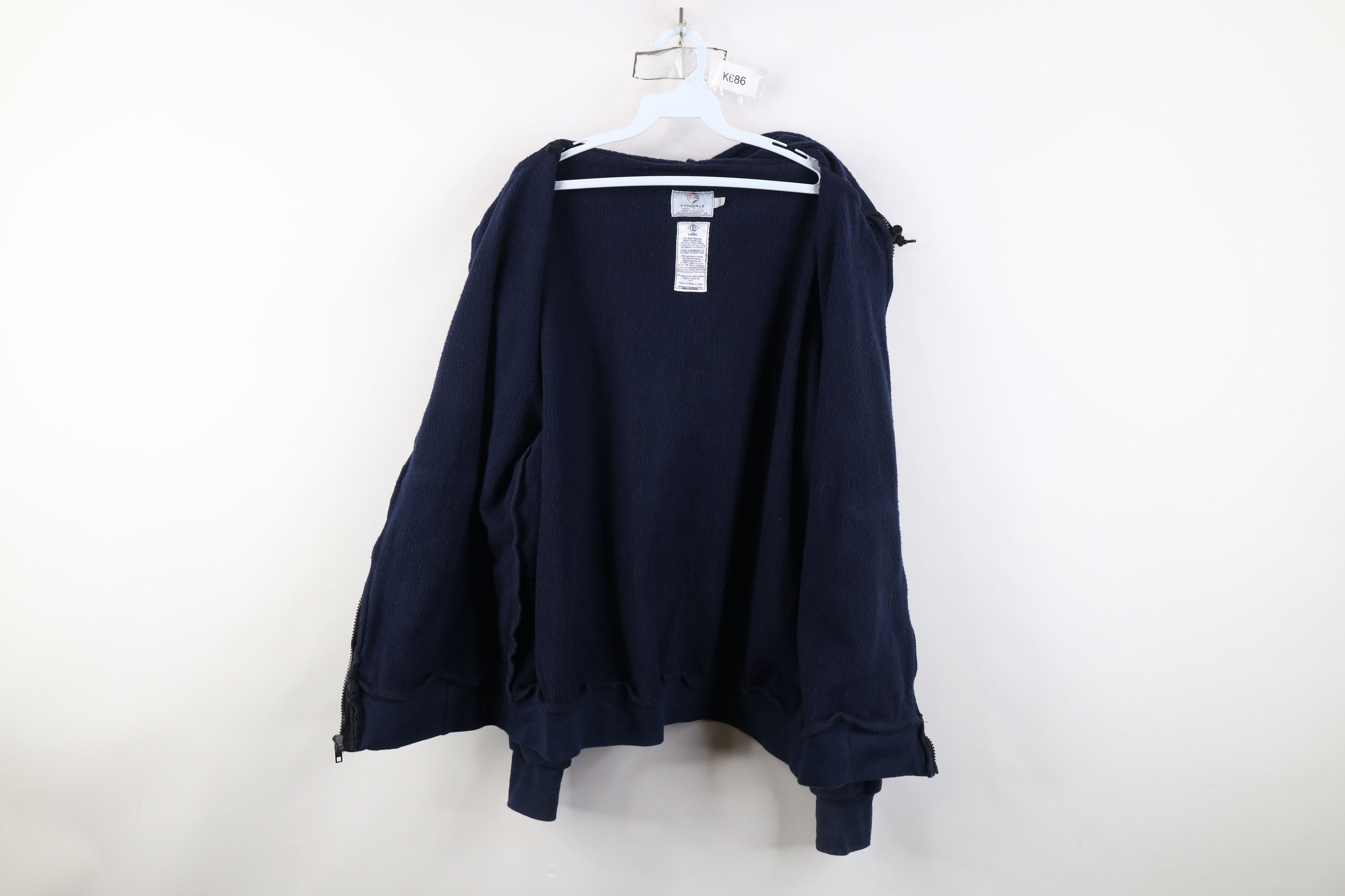 Vintage Vintage Tyndale Heavyweight Flame Resistant Full Zip Hoodie Size US XL / EU 56 / 4 - 9 Thumbnail