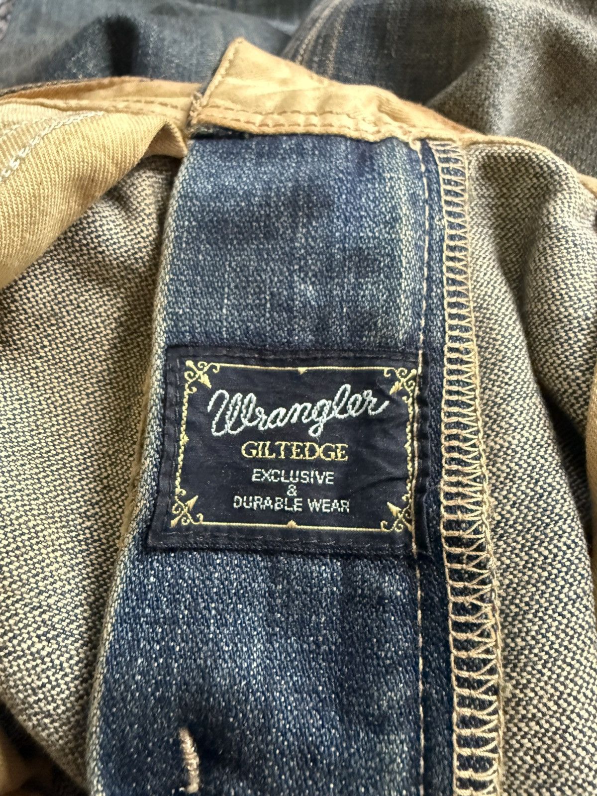 Le Grande Bleu (L.G.B.) Vintage Wrangler Gun Pocket Mud Wash Jeans Size US 30 / EU 46 - 20 Thumbnail