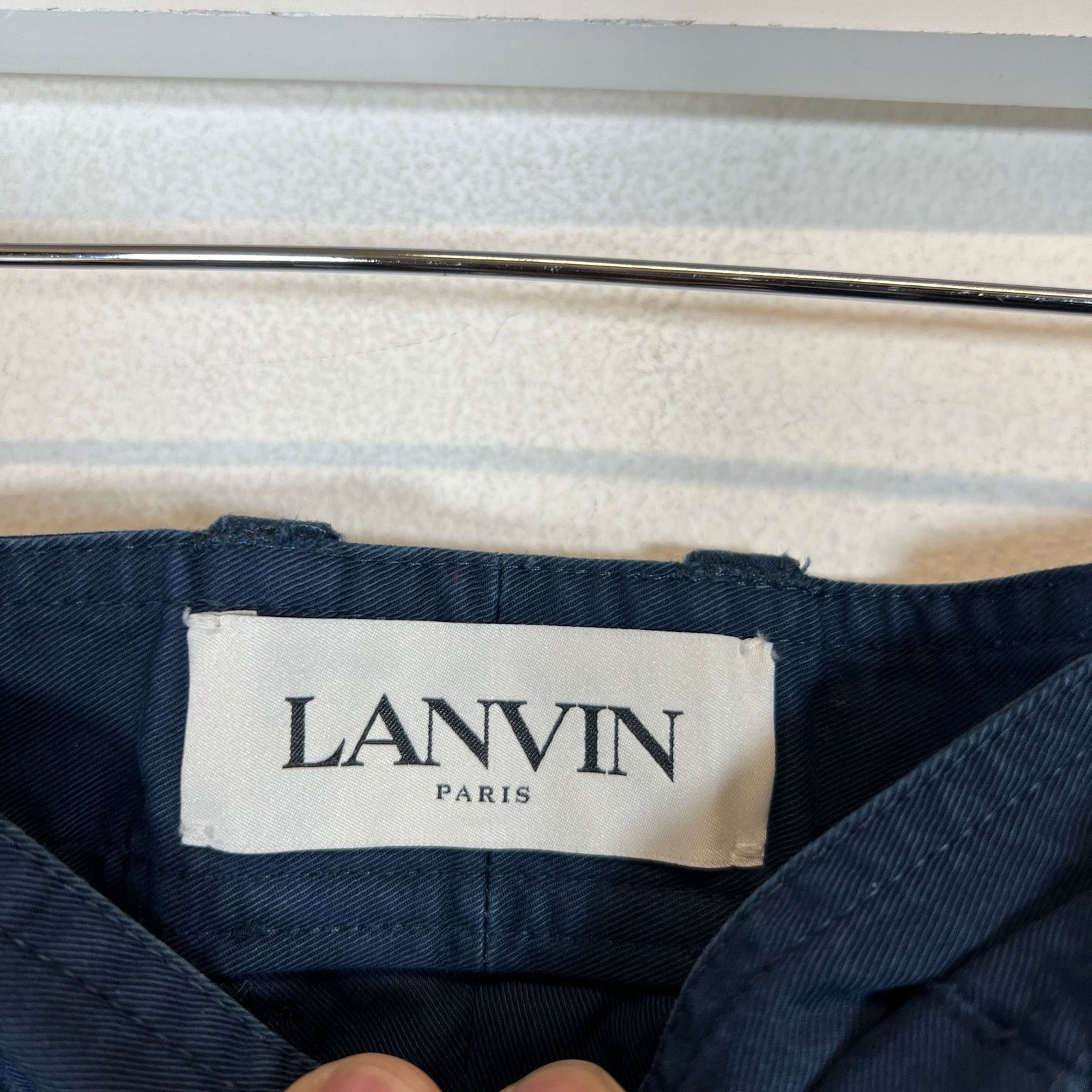 Lanvin Lanvin Navy Trousers Size 38 Size US 38 / EU 54 - 3 Thumbnail