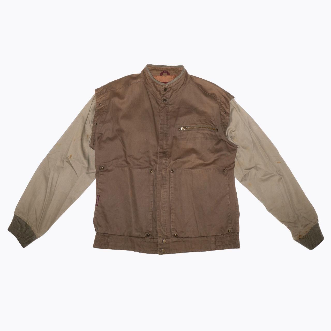 Vintage Sasson Men's Brown and Tan Jacket Size US S / EU 44-46 / 1 - 1 Thumbnail