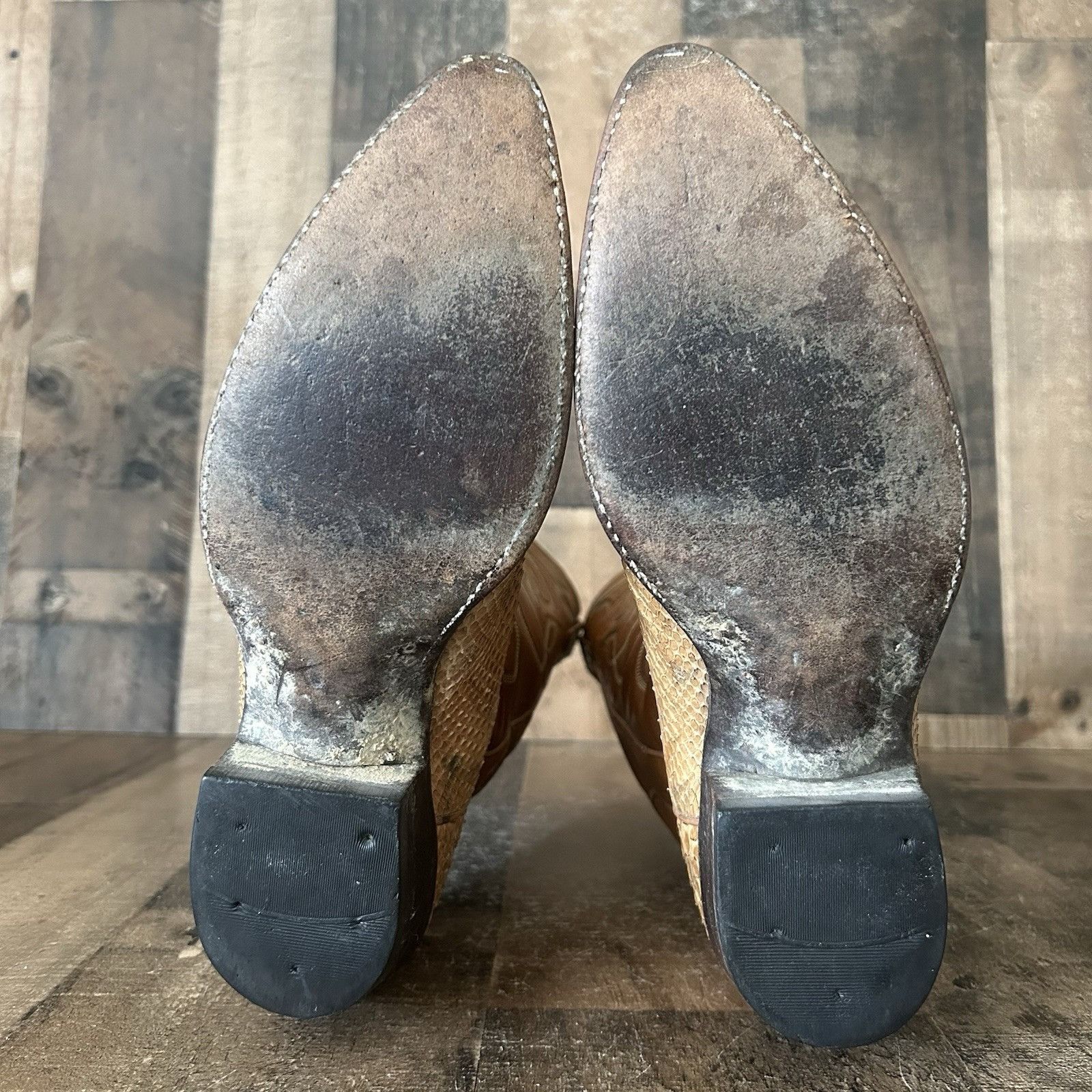 Dan Post Dan Post Vintage Snakeskin Western Cowboy Boots Mens 7.5 D Size US 7.5 / EU 40-41 - 4 Thumbnail