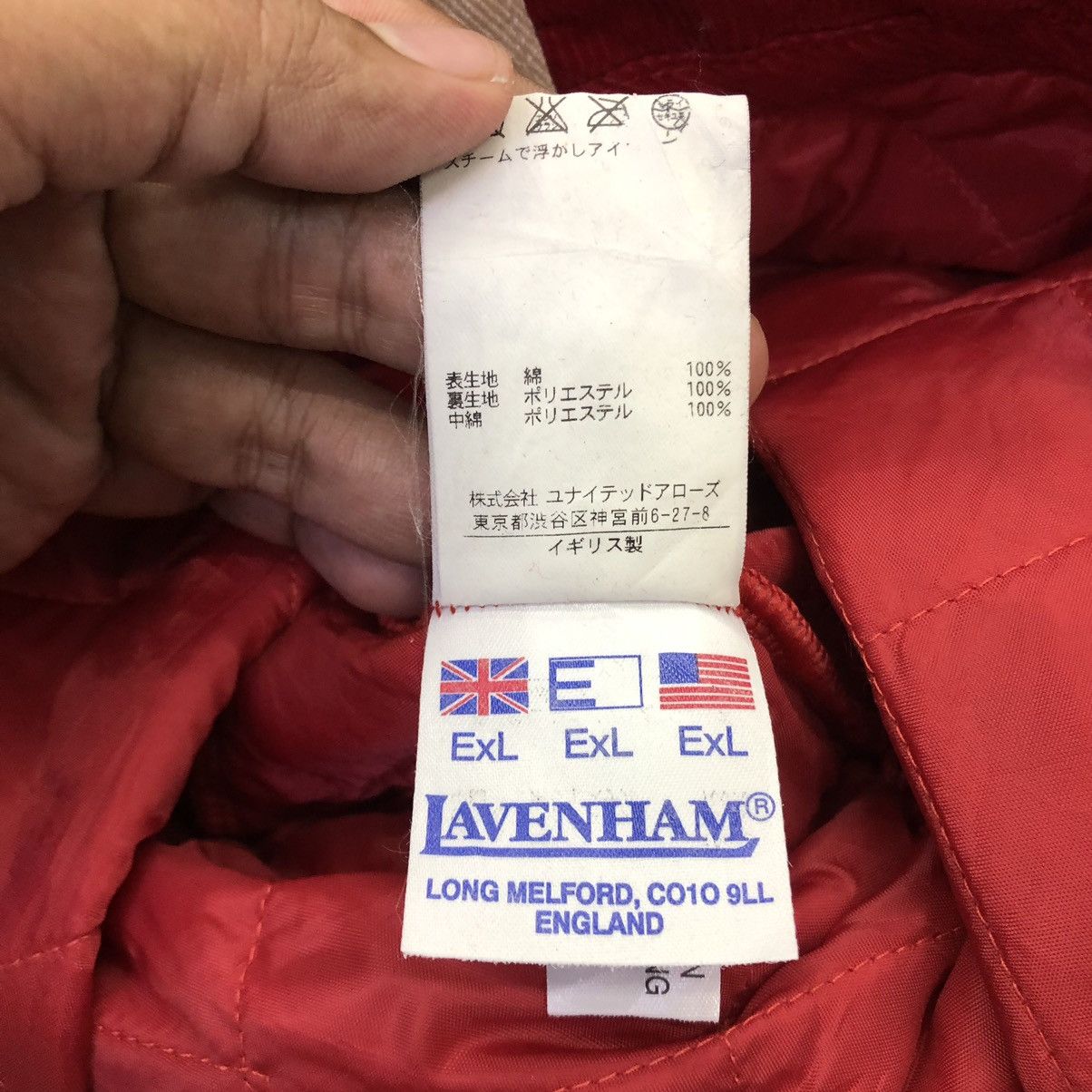 Lavenham × Vintage Vintage Lavenham Red Burgundy Cudroy Tote Travel Bag Size ONE SIZE - 13 Thumbnail