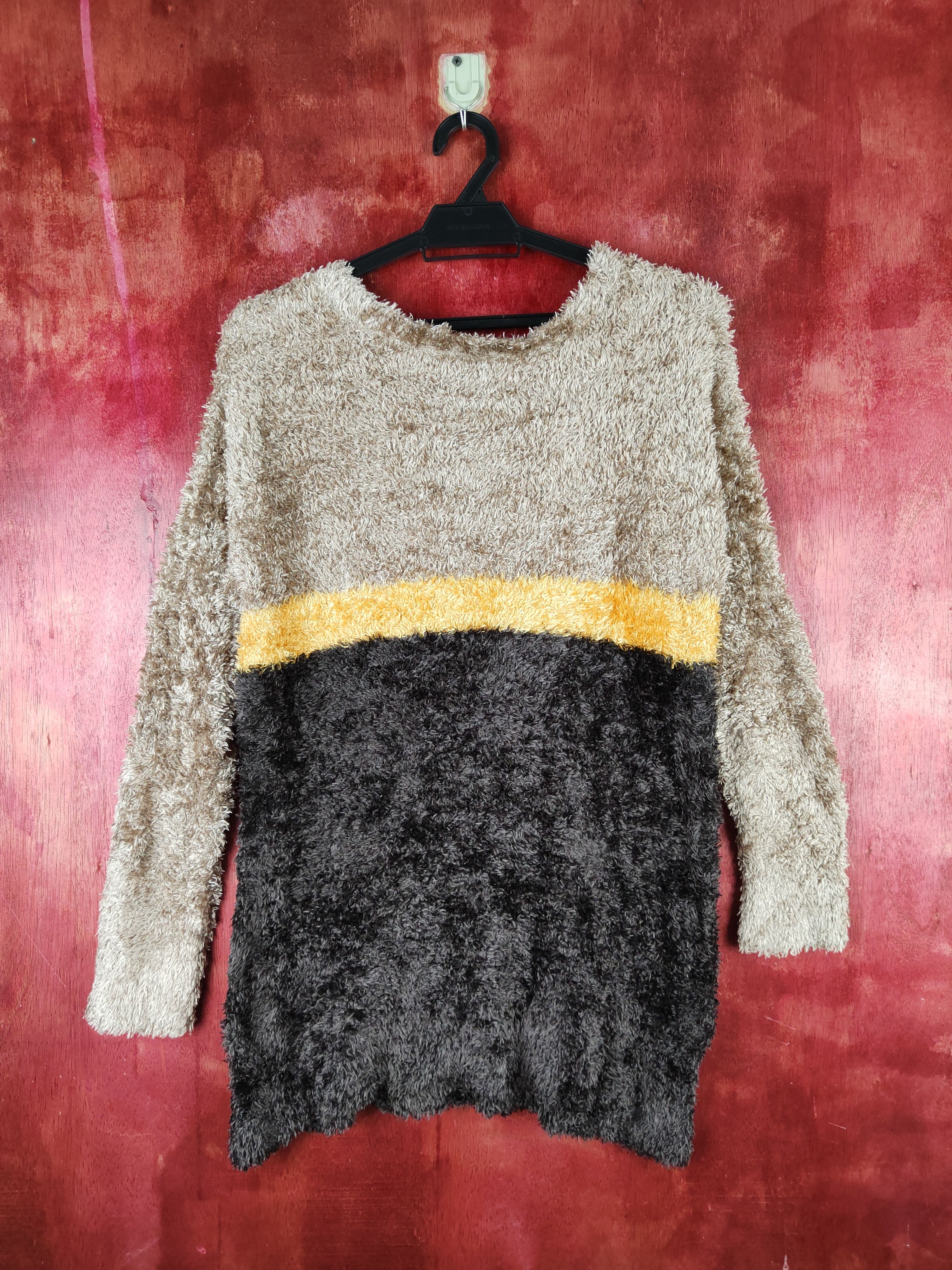 Japanese Brand × Vintage Artists Design by Persodea Brown Fur Mohair Knitwear Size M / US 6-8 / IT 42-44 - 7 Thumbnail