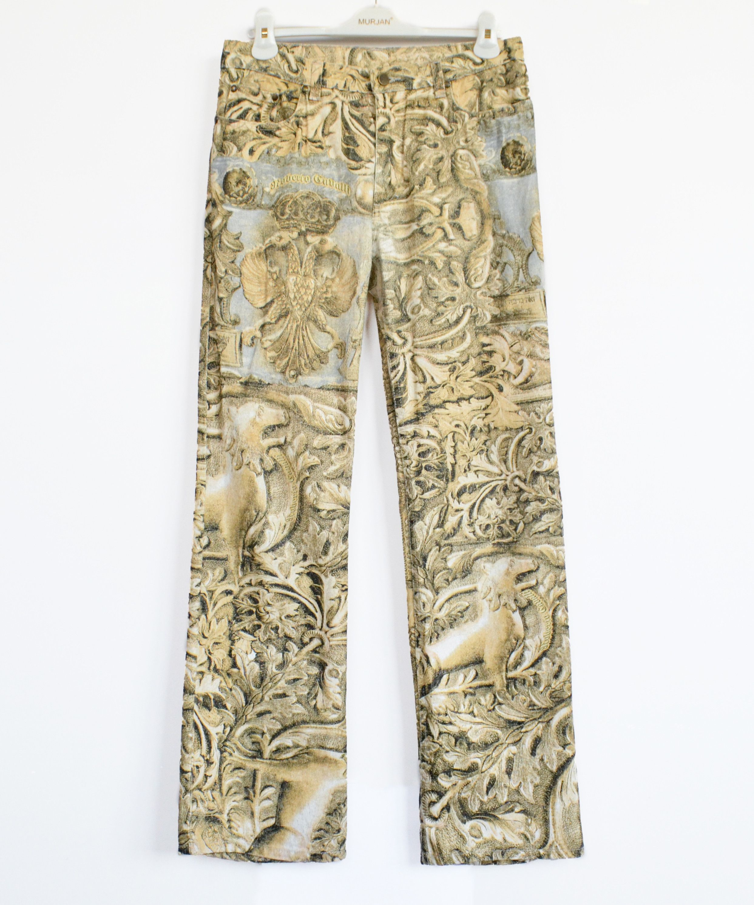 Roberto Cavalli Roberto Cavalli Jeans Pants Renaissance Print Vintage Size US 30 / EU 46 - 1 Thumbnail