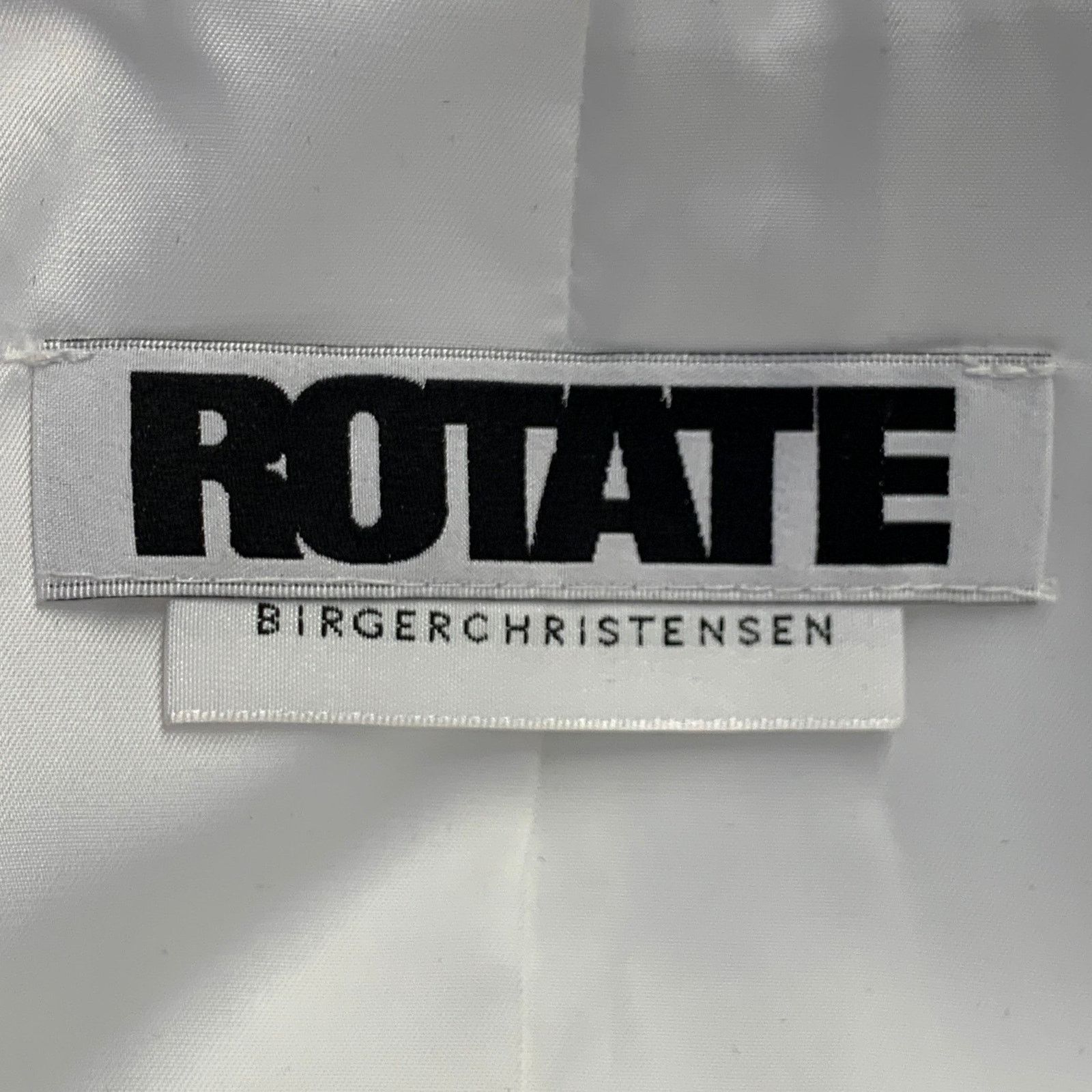 ROTATE Size M White Polyester Blend Jacquard Double Breasted Jacket Size M / US 6-8 / IT 42-44 - 5 Thumbnail