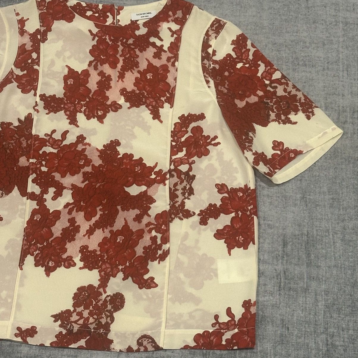 Thom Browne Thom Browne Silk Floral Print Size XS / US 0-2 / IT 36-38 - 4 Thumbnail
