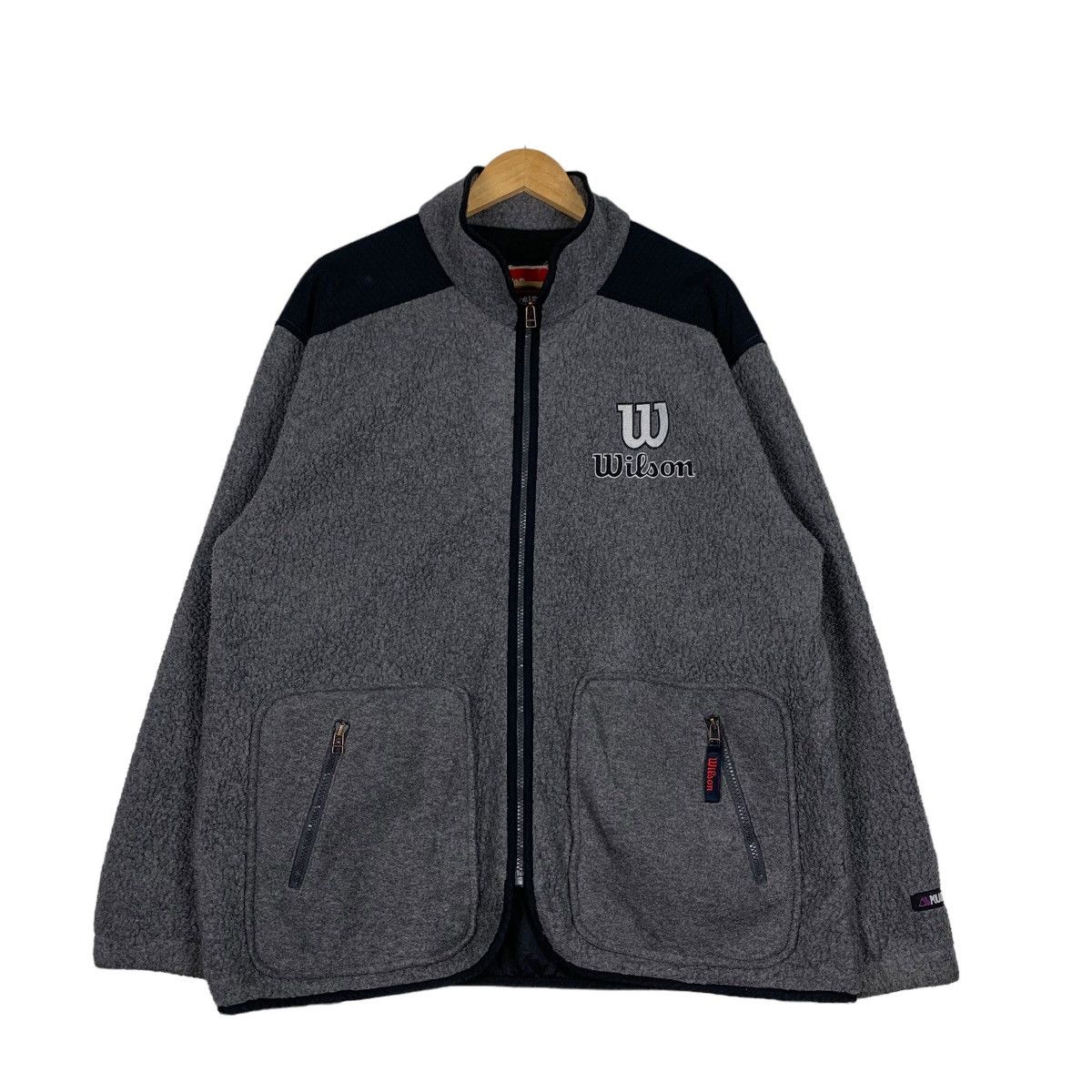 Wilson WILSON Embroidery Big Logo Deep Pile Fleece Jacket #1012-C45 Size US L / EU 52-54 / 3 - 1 Thumbnail
