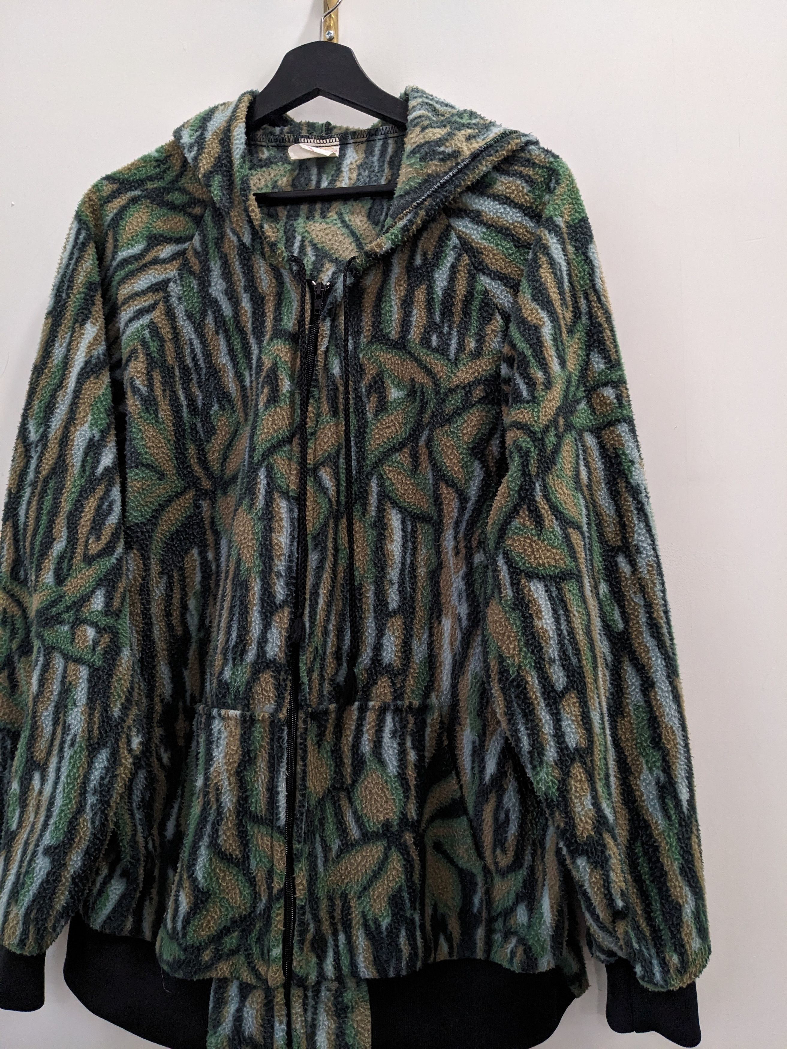 Vintage Vintage Fleece Camo Jacket Camouflage Hunting L Green Size US L / EU 52-54 / 3 - 4 Thumbnail