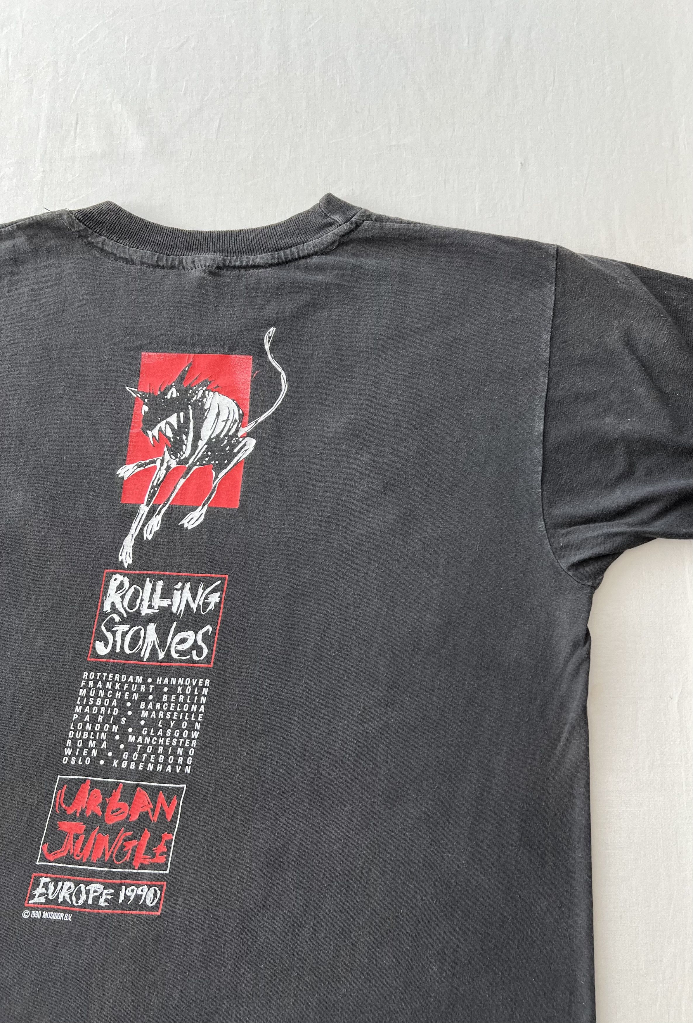 Band Tees Vintage 1989 The Rolling Stones Urban Jungle 1990 T-shirt Size US L / EU 52-54 / 3 - 14 Thumbnail