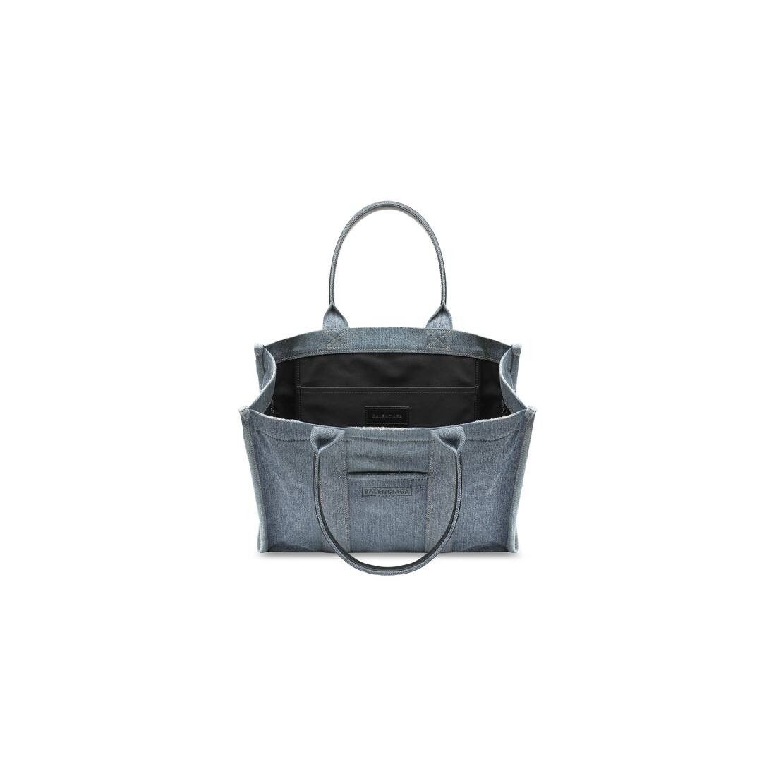 Balenciaga o1w1db10525 Size: OS / Hardware Medium Tote Bag Denim Blue Size ONE SIZE - 5 Thumbnail