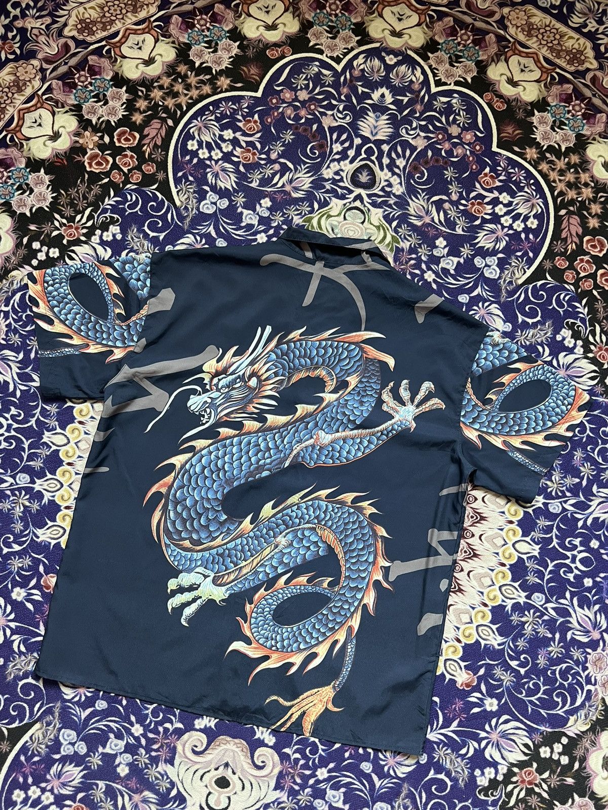 Japanese Brand Vintage Dragon Print Sukajan Y2K Japanese Button Up Size US L / EU 52-54 / 3 - 10 Thumbnail