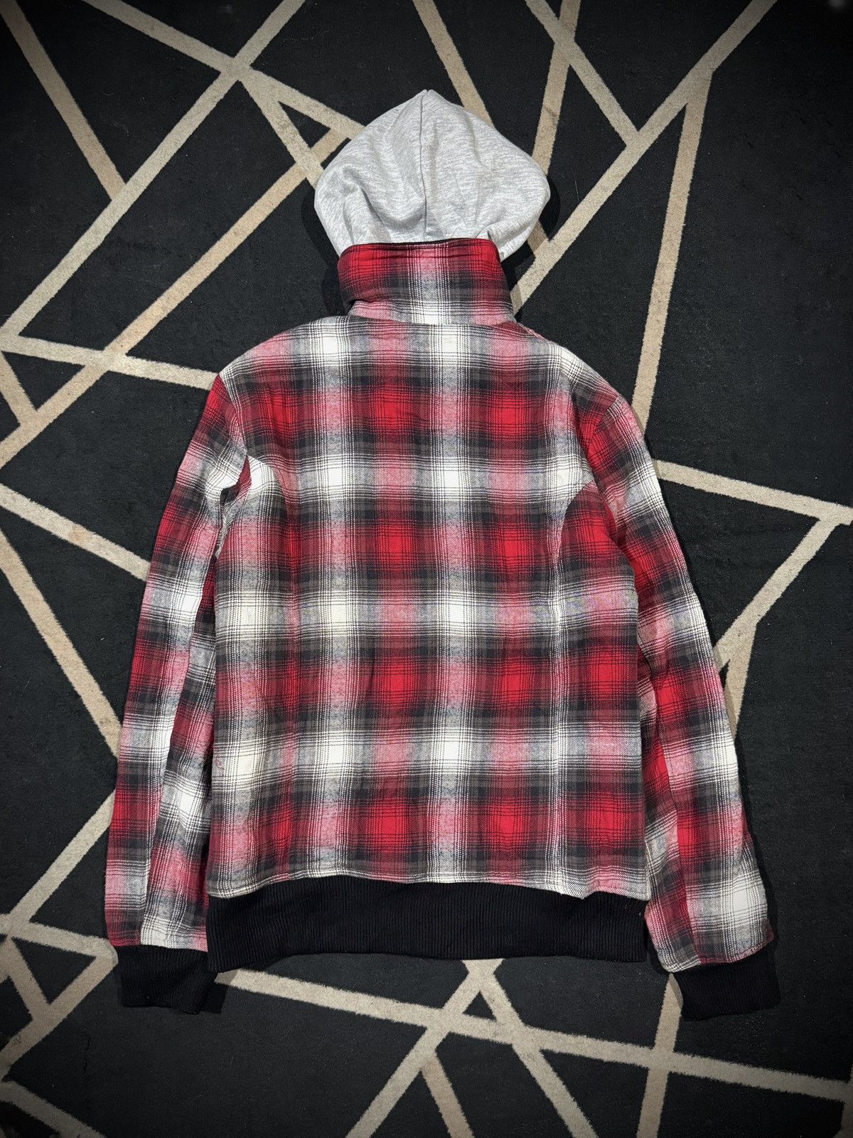 Intheattic Japanese Plaid Jacket Hoodie