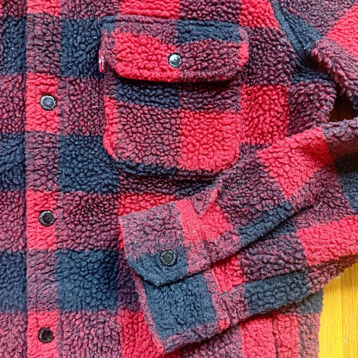 Levi's Levi's Buffalo Plaid Sherpa Flannel Jac-shirt Jacket Size US M / EU 48-50 / 2 - 4 Thumbnail