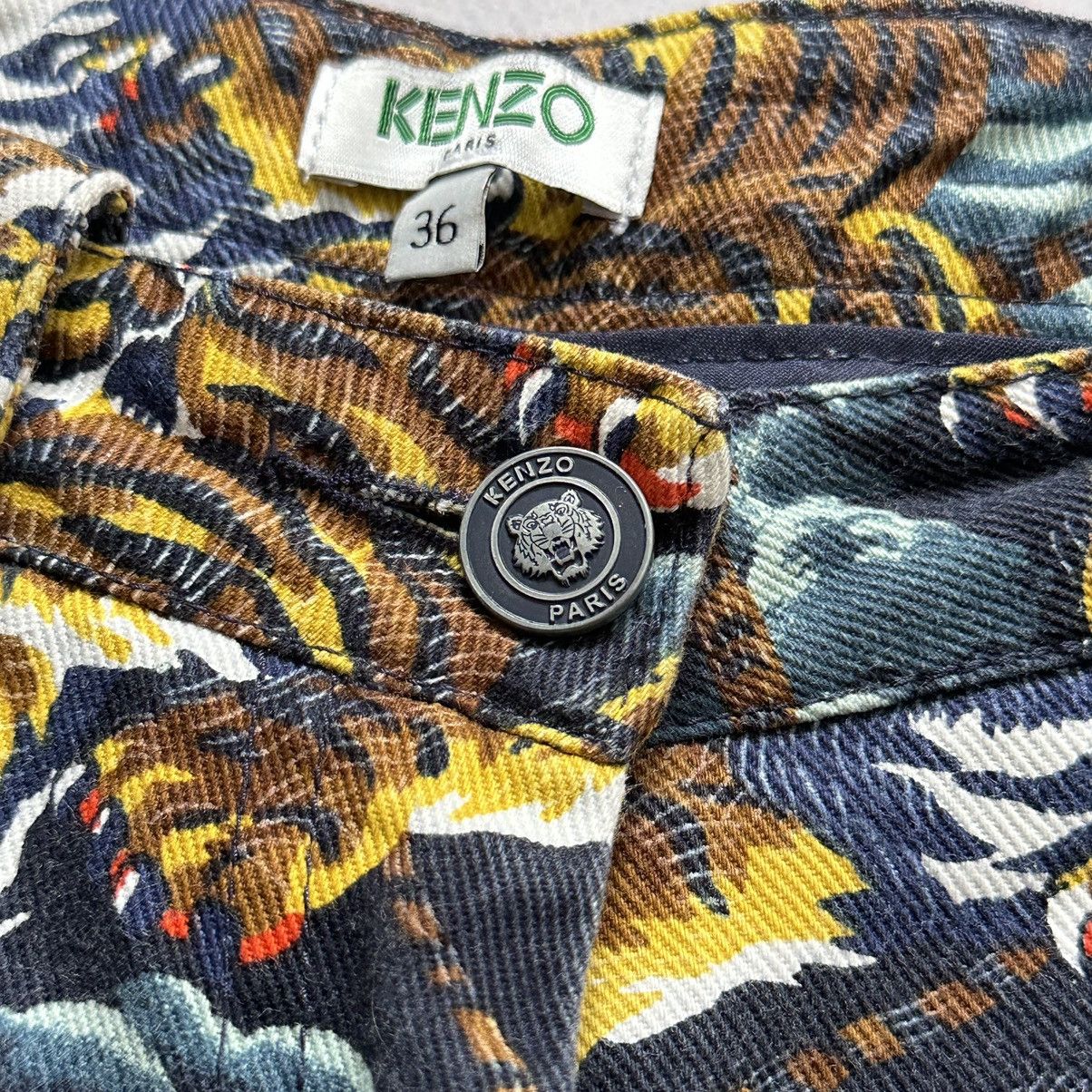 Ed Hardy × Hysteric Glamour × Kenzo RARE Kenzo Vintage Tigers Monogram Jeans Pants Gucci Vibe Size 36" / US 14 / IT 50 - 9 Thumbnail