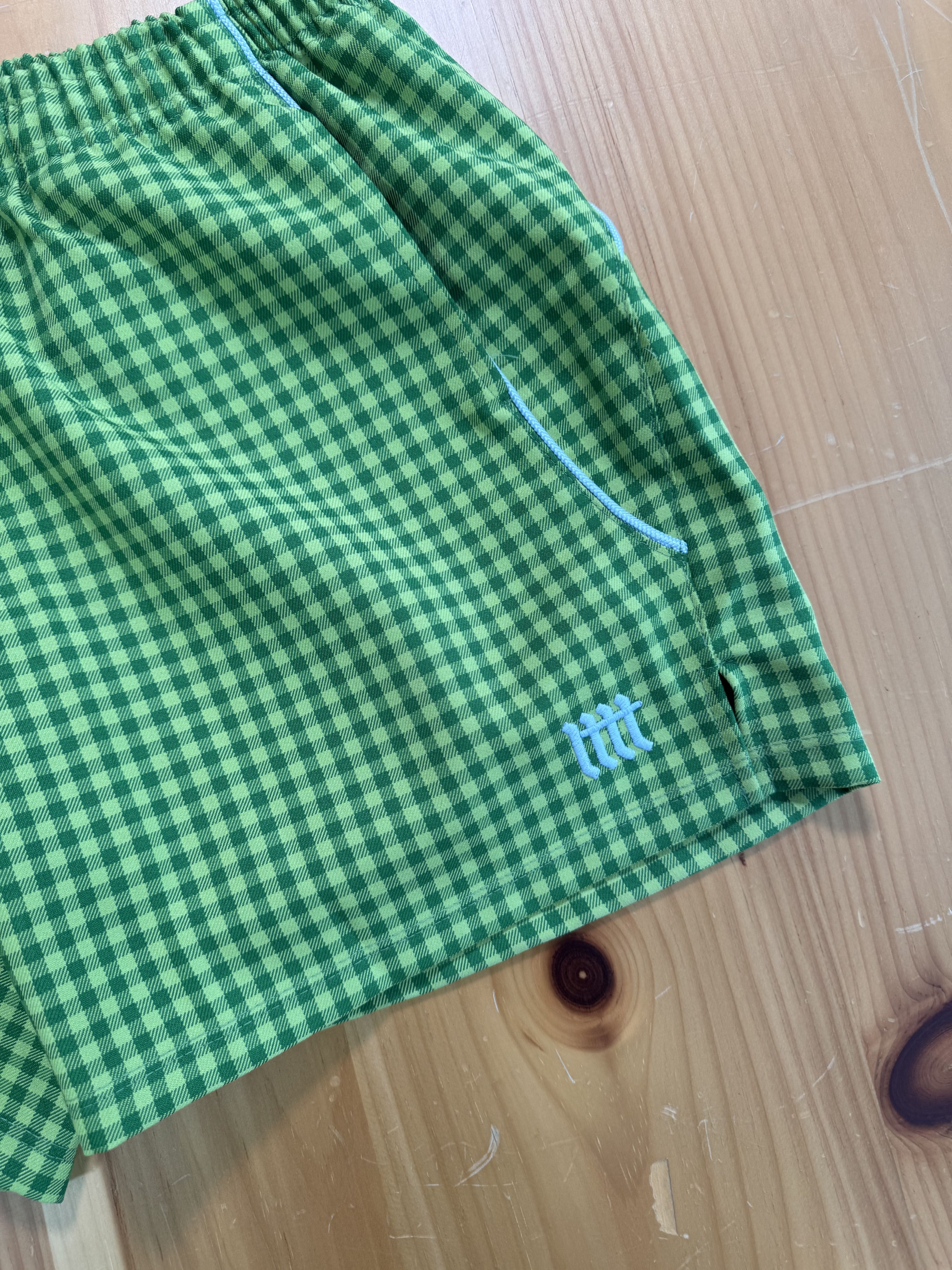 Japanese Brand Little Tokyo LTTT Plaid Checkered Table Tennis Shorts Size US 32 / EU 48 - 3 Thumbnail