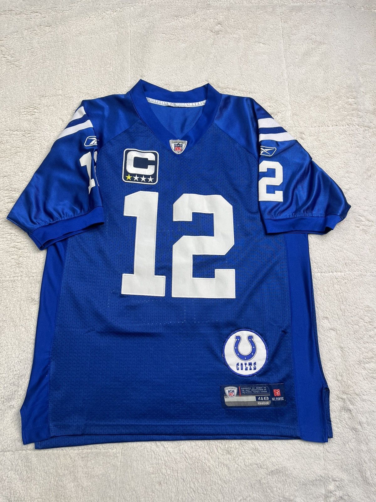 Reebok Reebok NFL Indianapolis Colts Andrew Luck Captain Jersey Size US XL / EU 56 / 4 - 1 Thumbnail