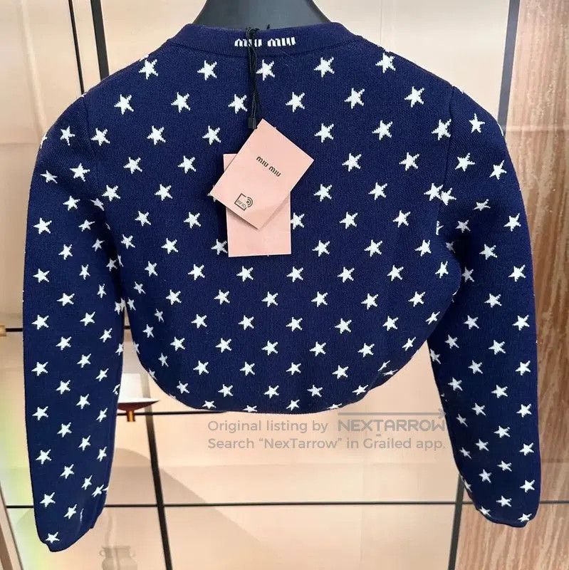 Miu Miu Miu Miu Blue Wool Sweater for Women . Size S / US 4 / IT 40 - 2 Thumbnail