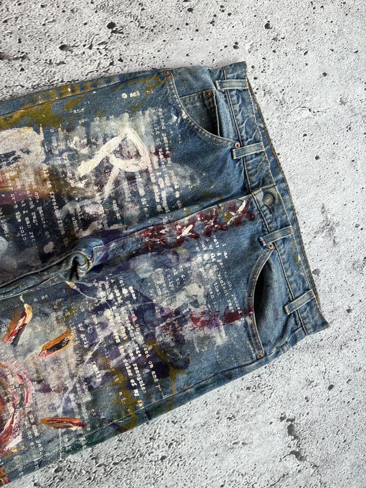 Levi's Vintage Clothing RARE Vintage levis Orange tab Painter style Denim Jeans Size US 34 / EU 50 - 6 Thumbnail