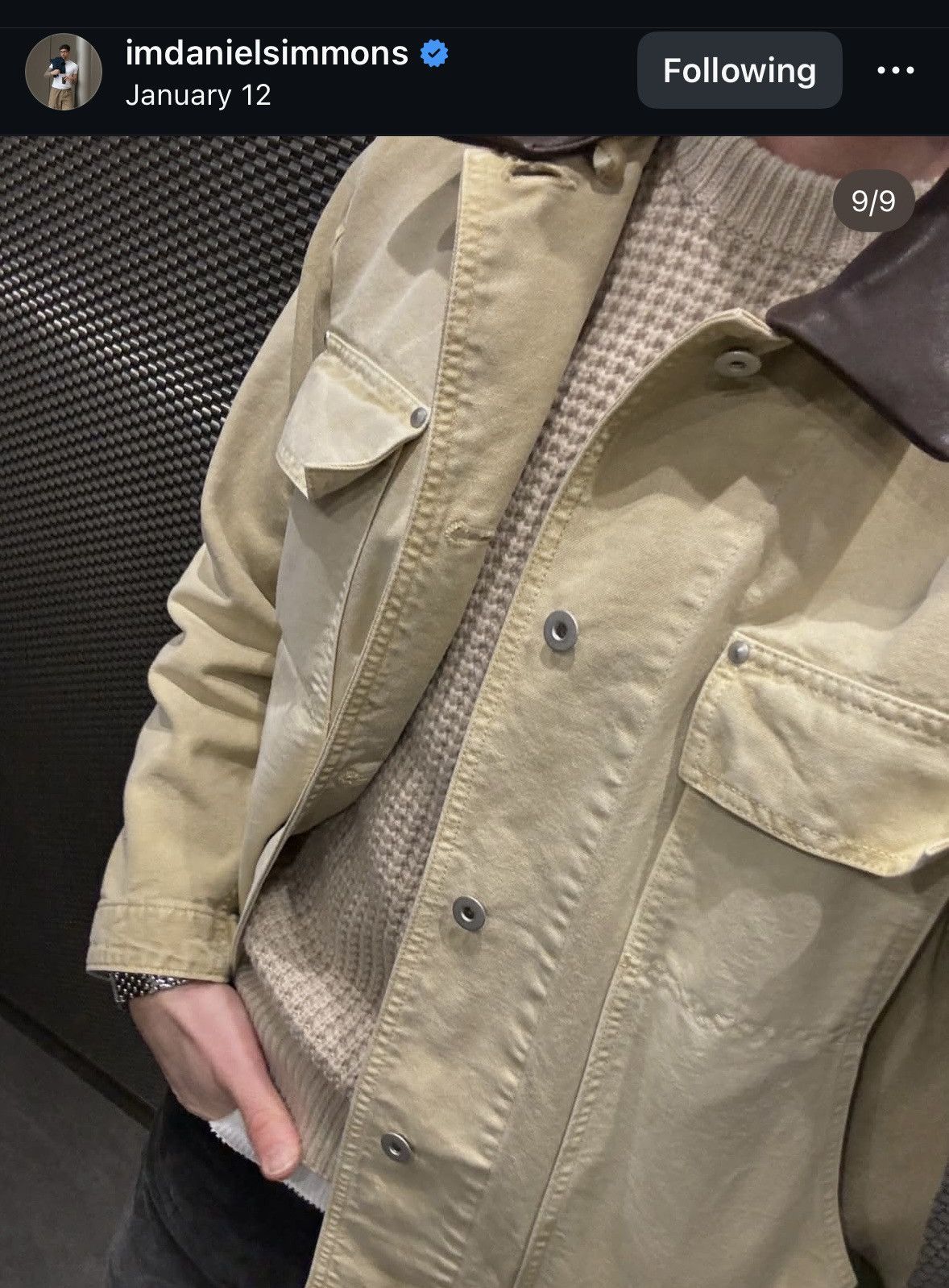 Auralee Auralee Leather Trimmed Duck Barn Jacket Sz JP 3 MSRP $905 Size US S / EU 44-46 / 1 - 2 Thumbnail