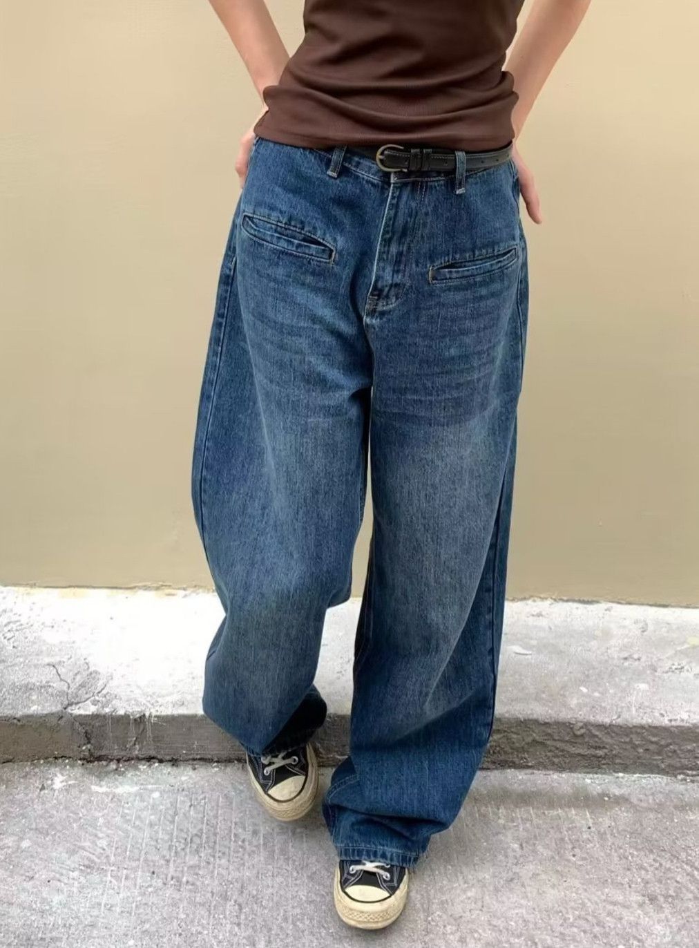 Japanese Brand × Jean Harajuku Vintage Loose Denim Size US 31 - 4 Thumbnail
