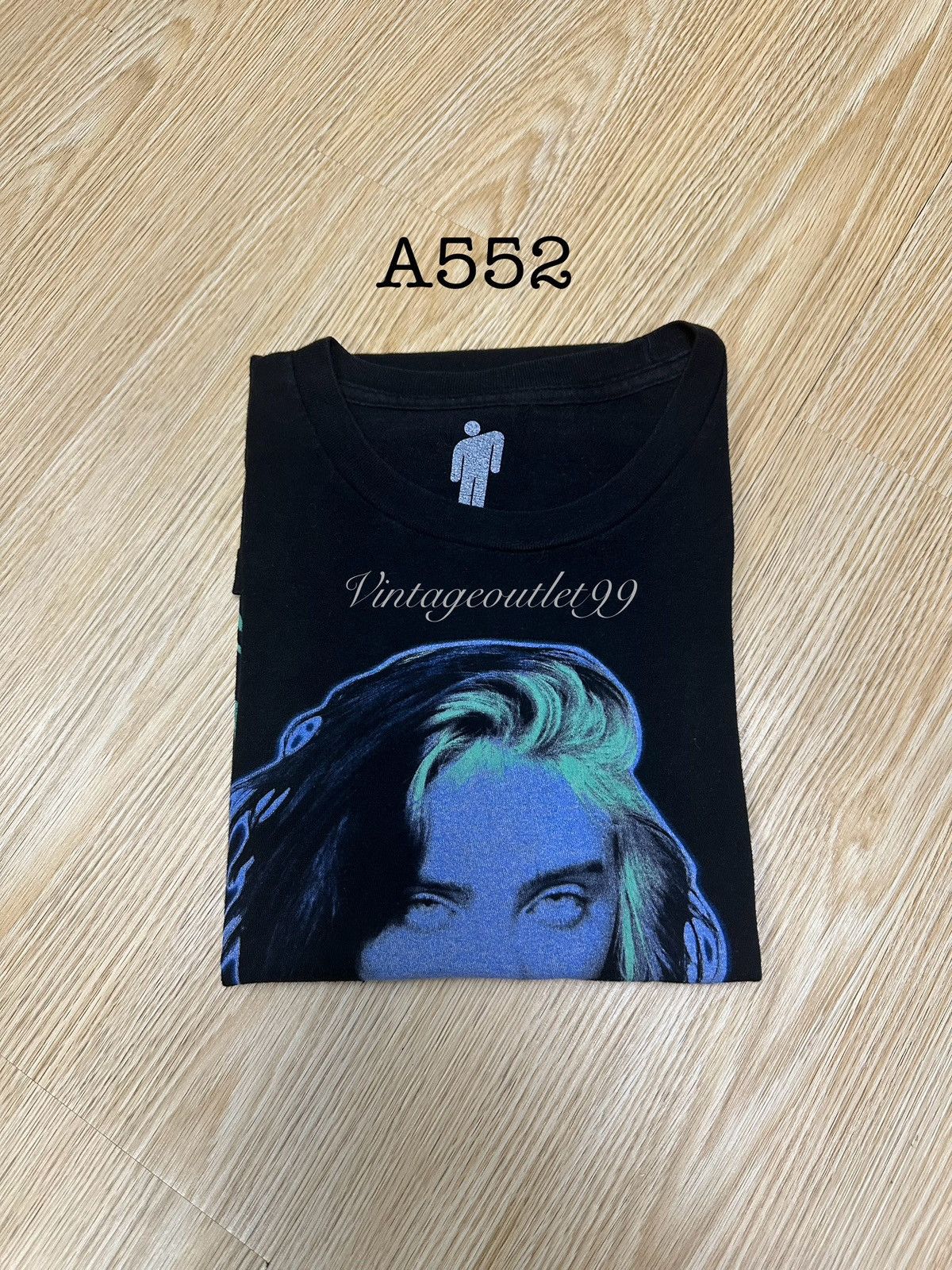 Band Tees Billie Eilish Promo Tshirt A552 Size US XL / EU 56 / 4 - 7 Thumbnail