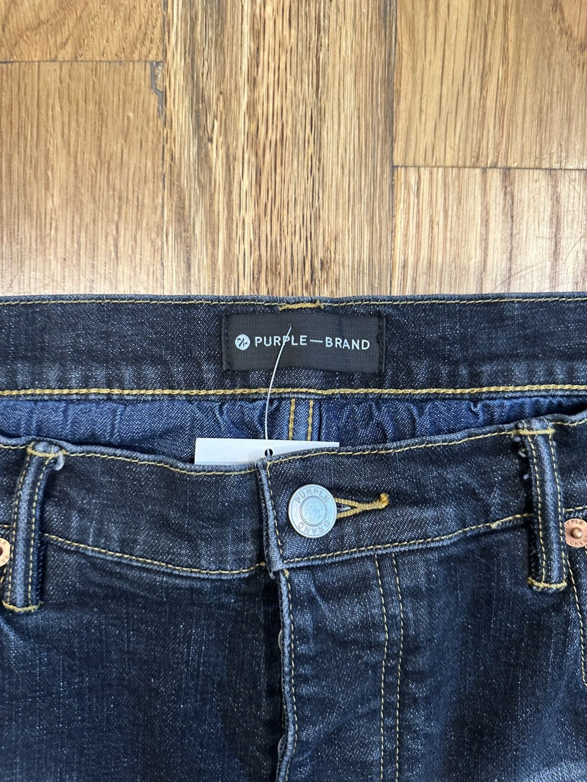Purple Brand Purple Brand Distressed Dark Blue Denim Jeans Size 36 Size US 36 / EU 52 - 3 Thumbnail