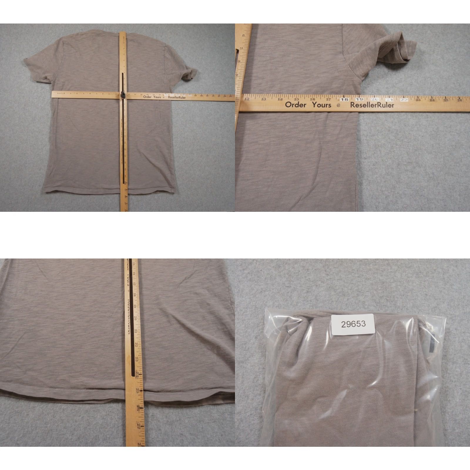 Vince Vince Shirt Men's Small Gray V-Neck Short Sleeve Cotton T-Shirt Preppy Size US S / EU 44-46 / 1 - 8 Thumbnail