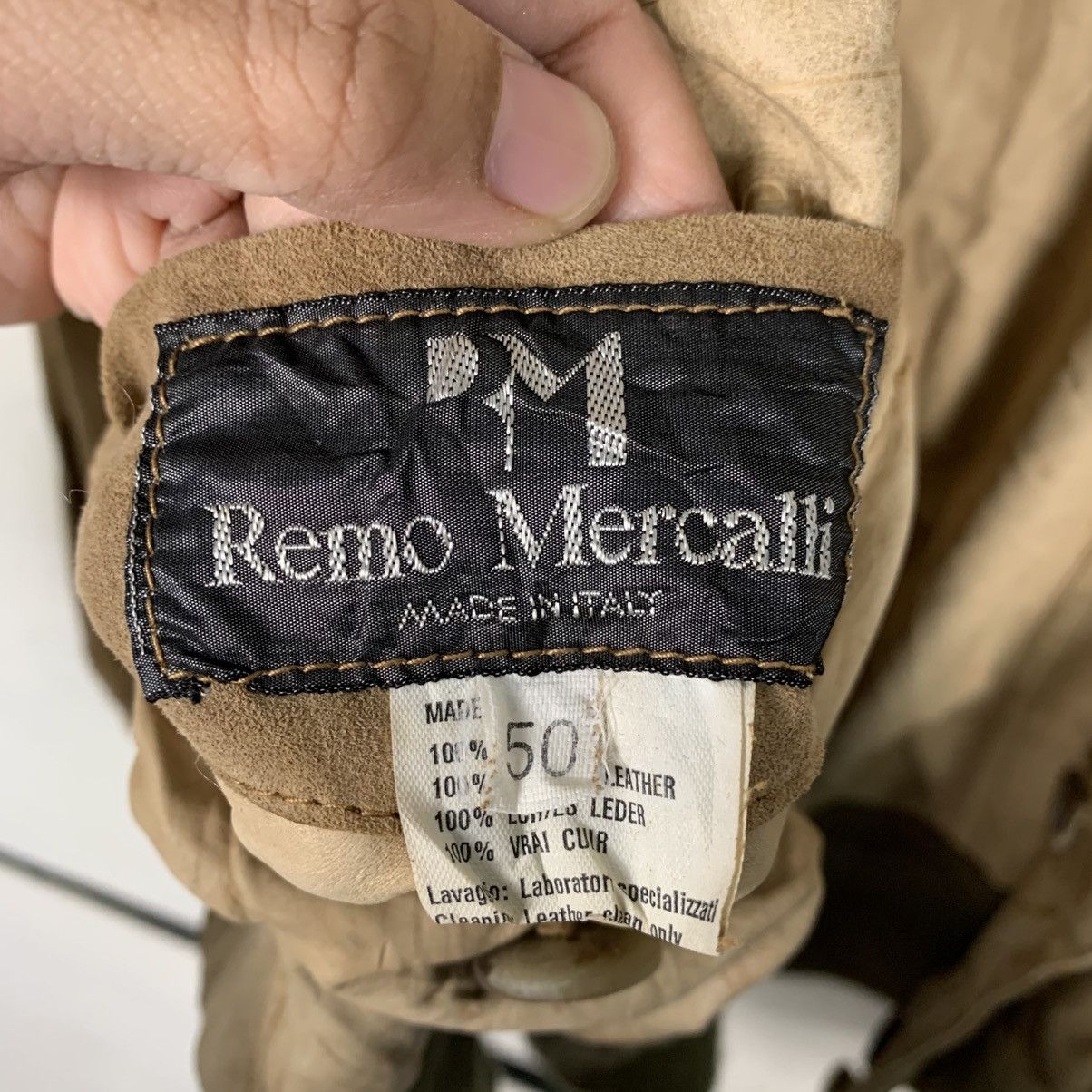 Vintage Vintage Italian Designer Remo Mercalli Suede Leather Jacket Size US M / EU 48-50 / 2 - 16 Thumbnail
