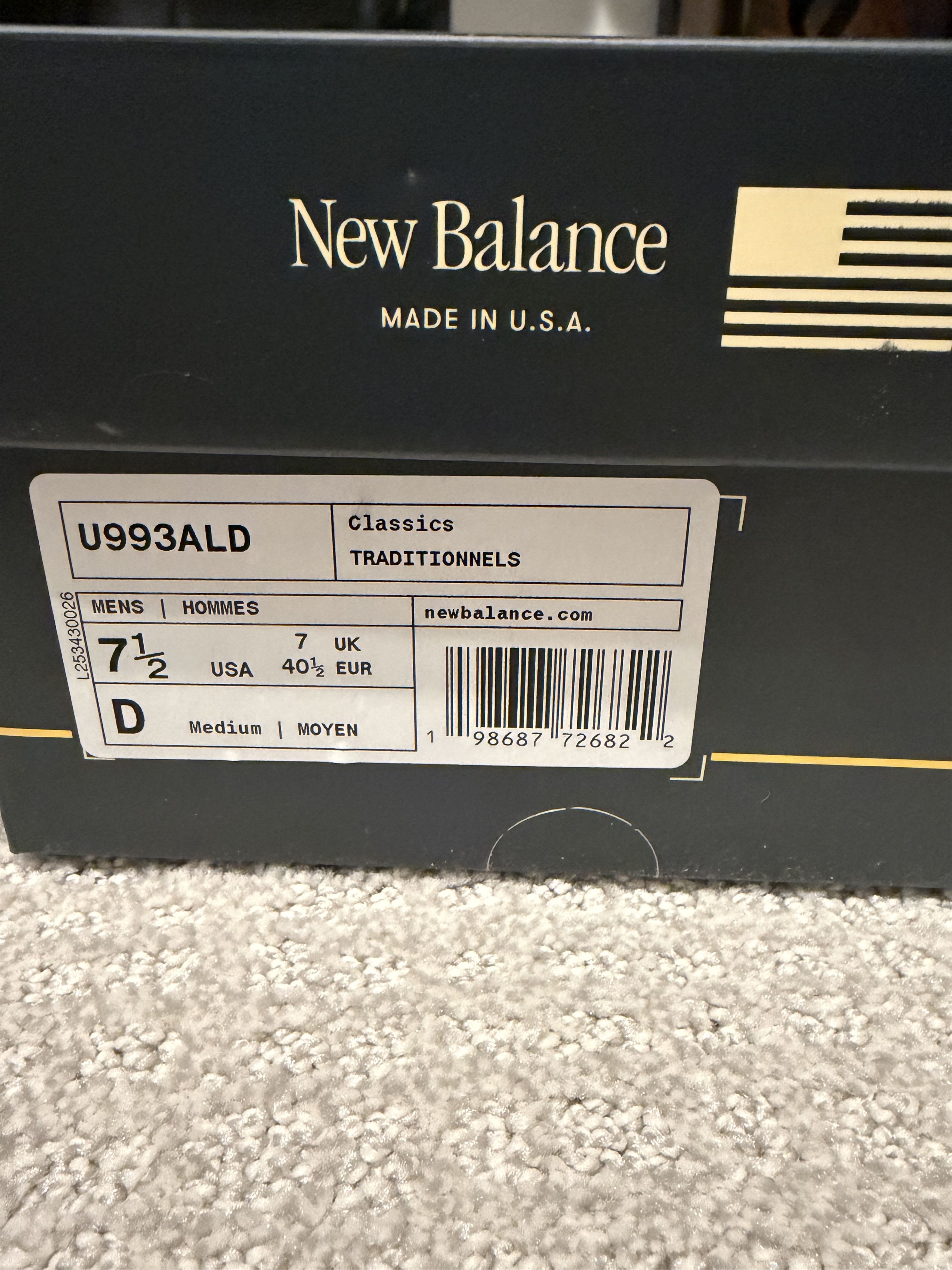 New Balance New Balance 993 ALD Size US 7.5 / EU 40-41 - 5 Thumbnail