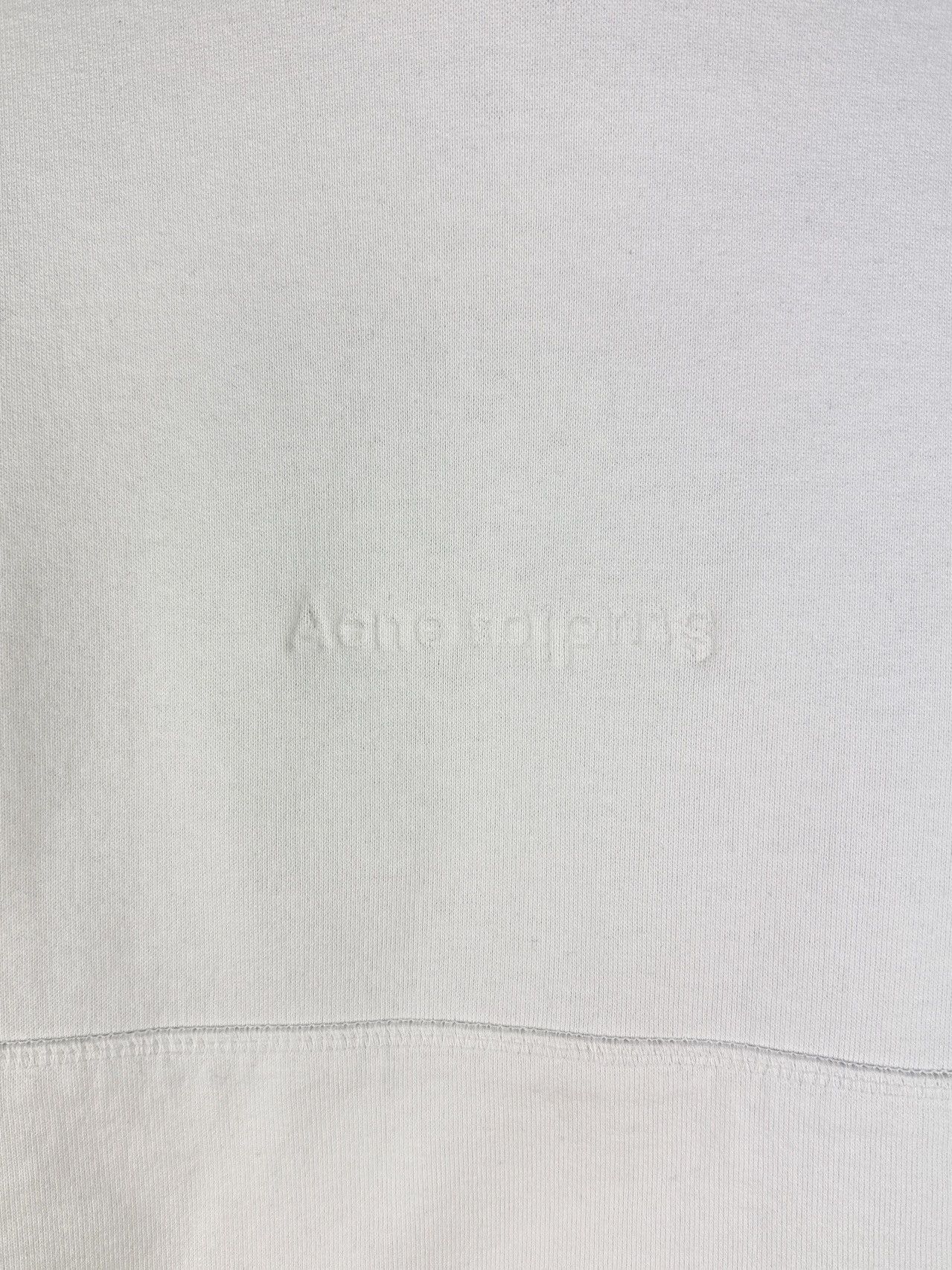Acne Studios Acne Studios Joghy Embross Cropped Oversized Hoodie White Size XS / US 0-2 / IT 36-38 - 9 Thumbnail