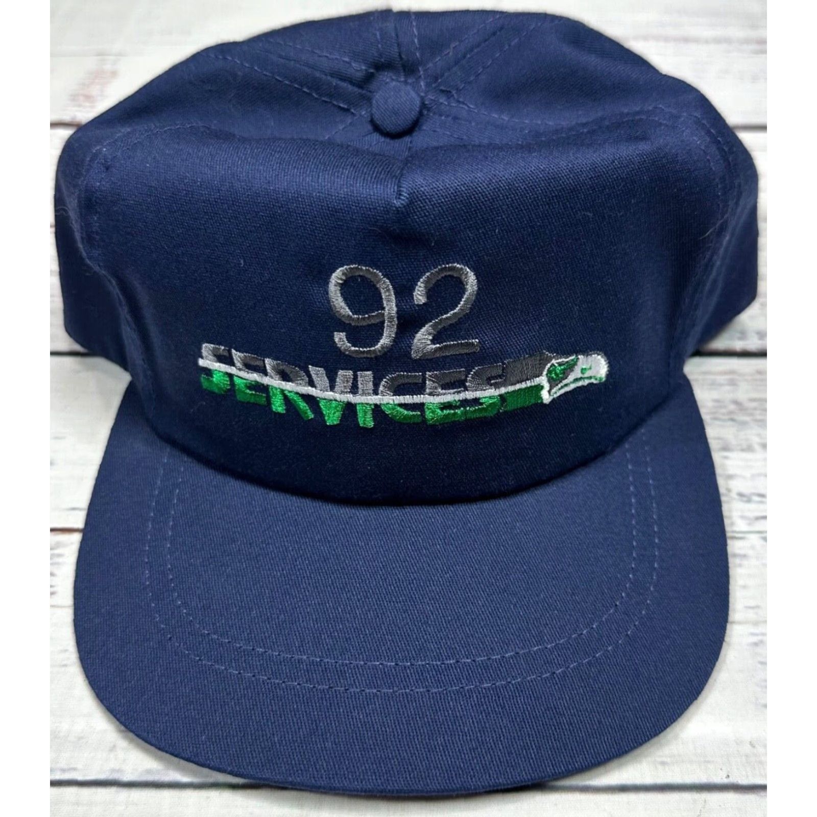 Bally Vtg USAF 92 Services Ball Cap One Size Blue Snapback Baseball Hat Mens Baseball Cap Blue Snapback USAF 92 Services Ball Cap One Size Blue Size ONE SIZE - 2 Thumbnail