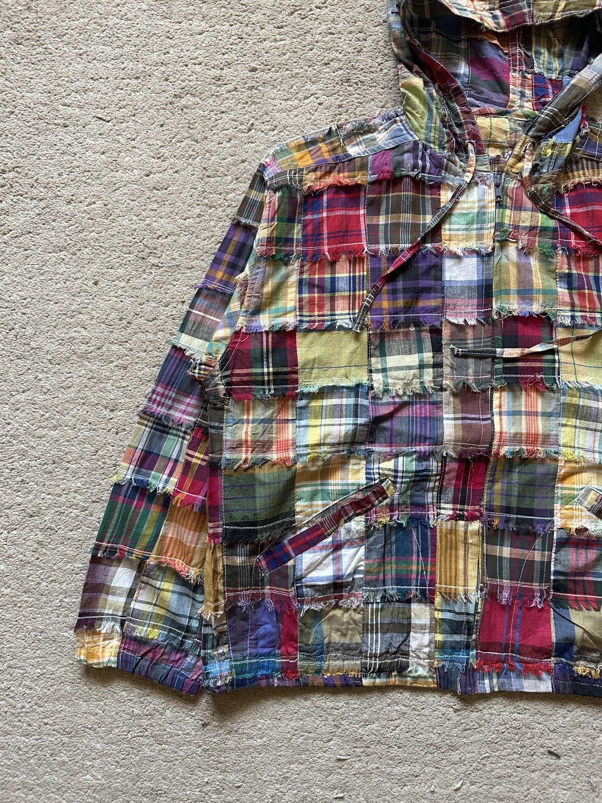 Vintage Vintage Patchwork Lightweight Hoodie Size US L / EU 52-54 / 3 - 3 Thumbnail