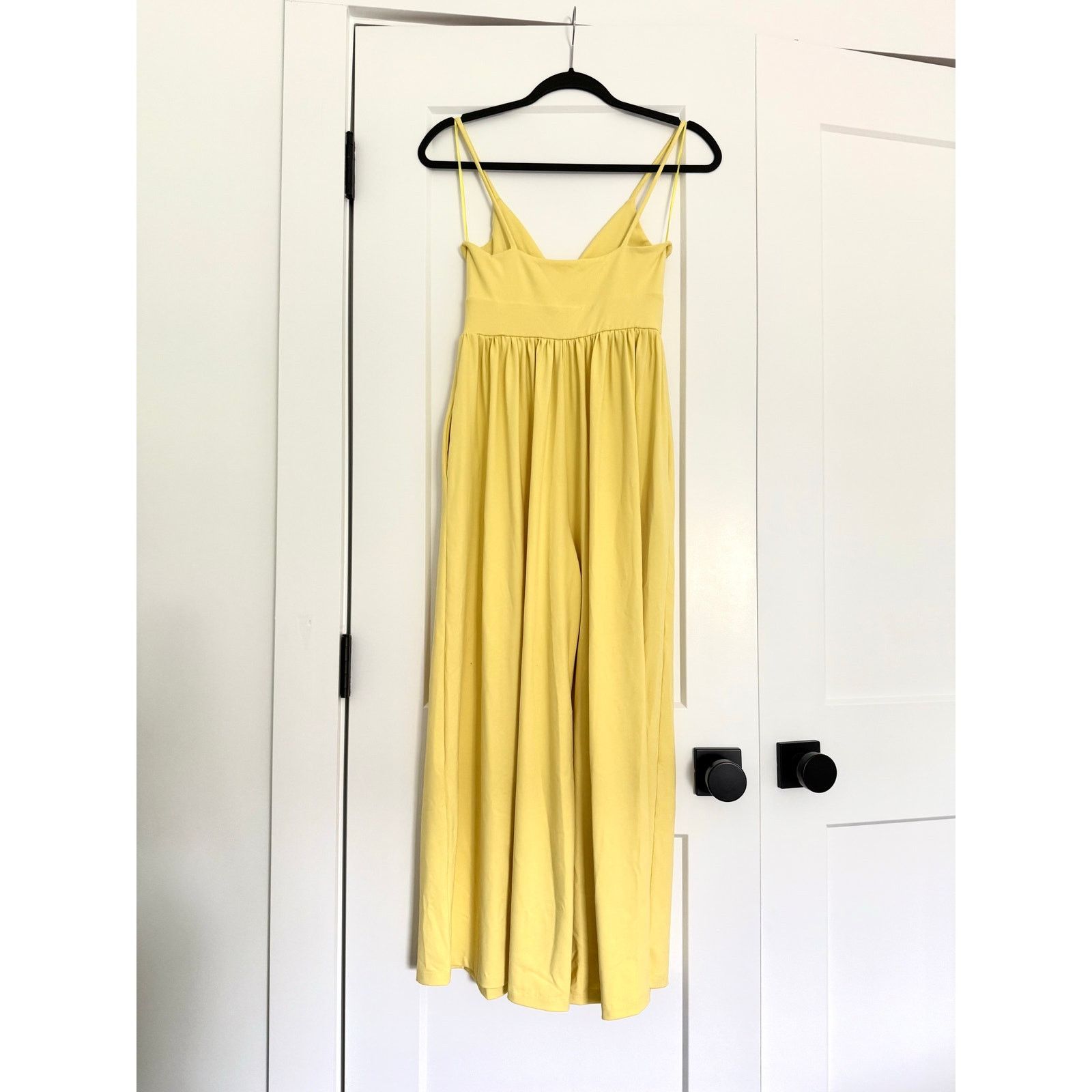 Susana Monaco $198 New Susana Monaco Slip Top Jumpsuit - Lemon Zest - S Size 27" / US 4 / IT 40 - 5 Thumbnail