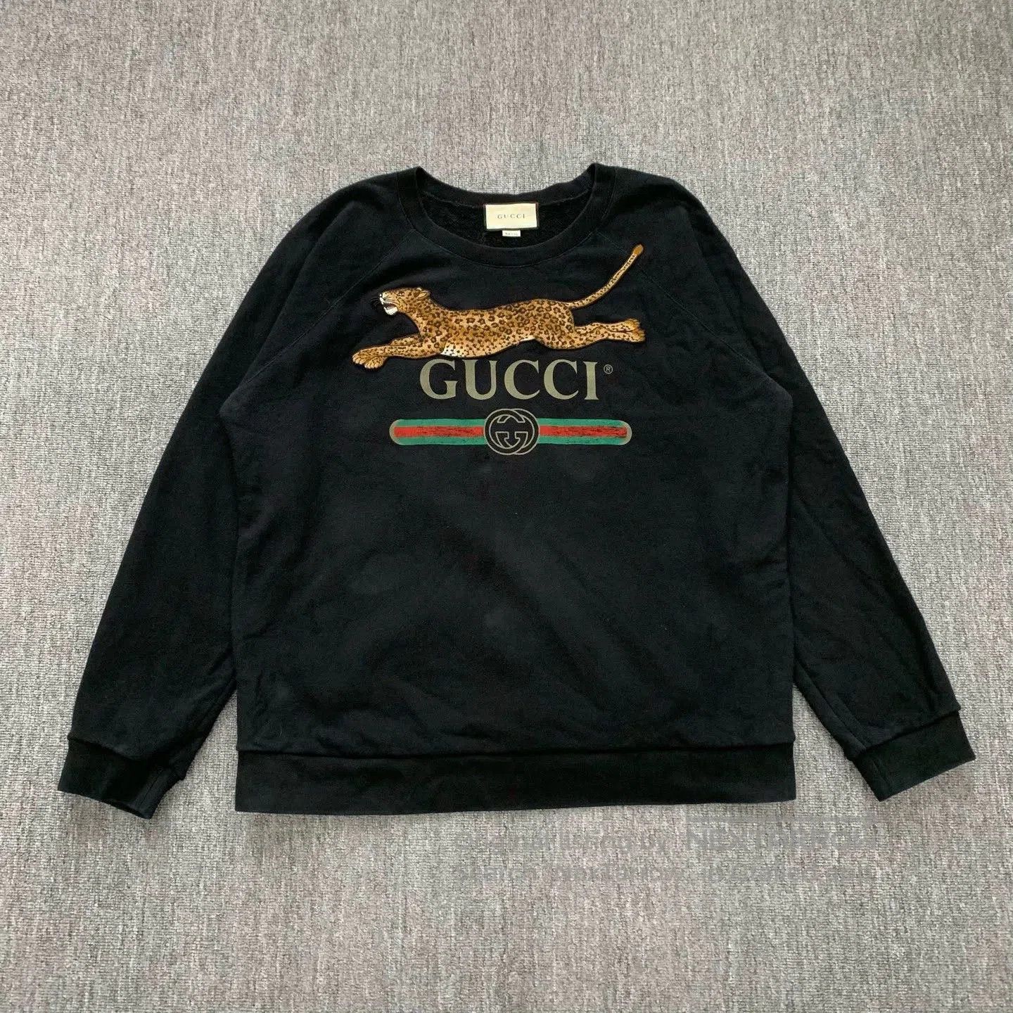 Gucci gucci black leopard print sweatshirt size XXL. Size US XXL / EU 58 / 5 - 1 Thumbnail