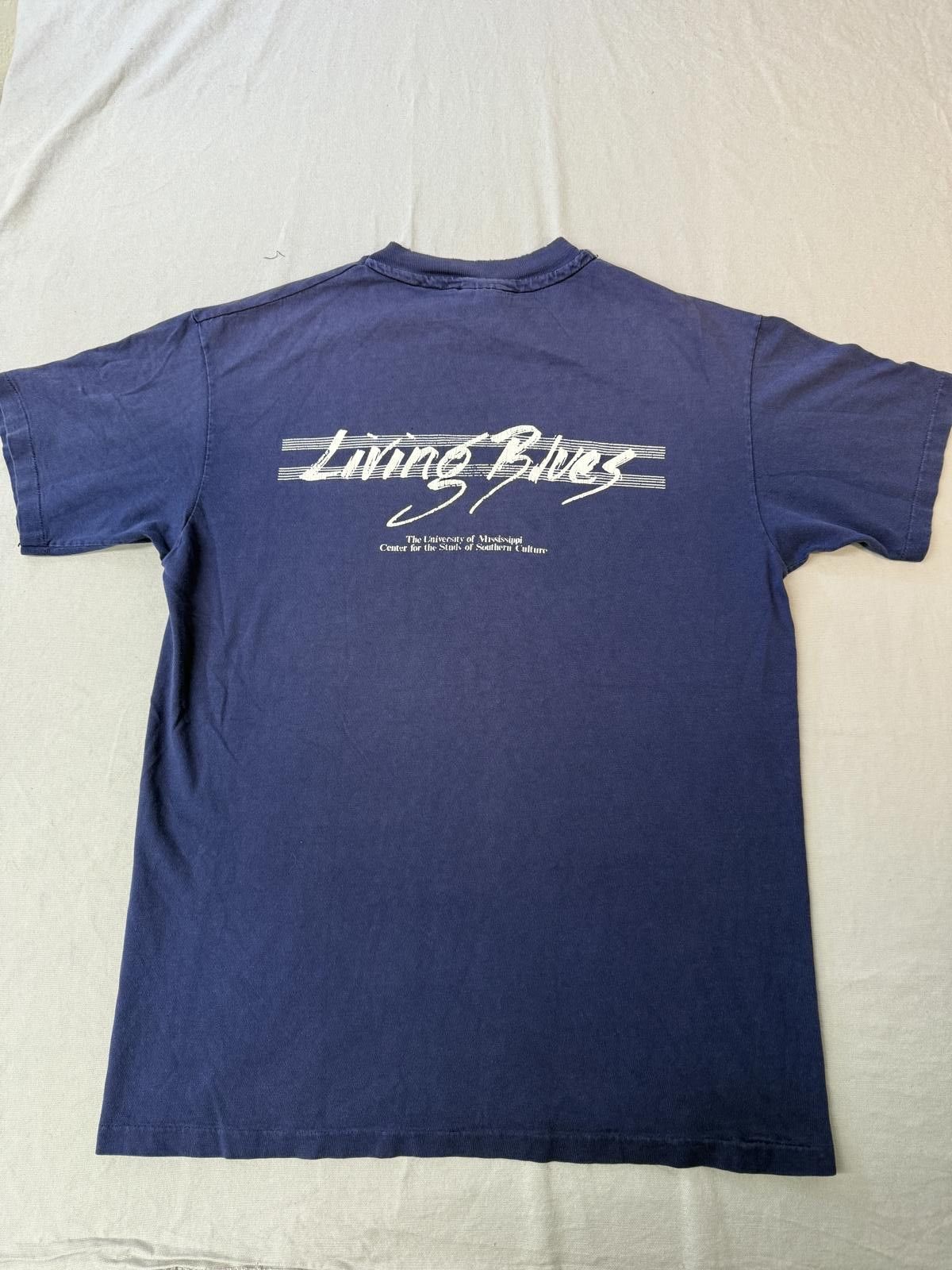 Hanes VTG Living Blues T-shirt University of Mississippi Tee - L Size US L / EU 52-54 / 3 - 2 Thumbnail